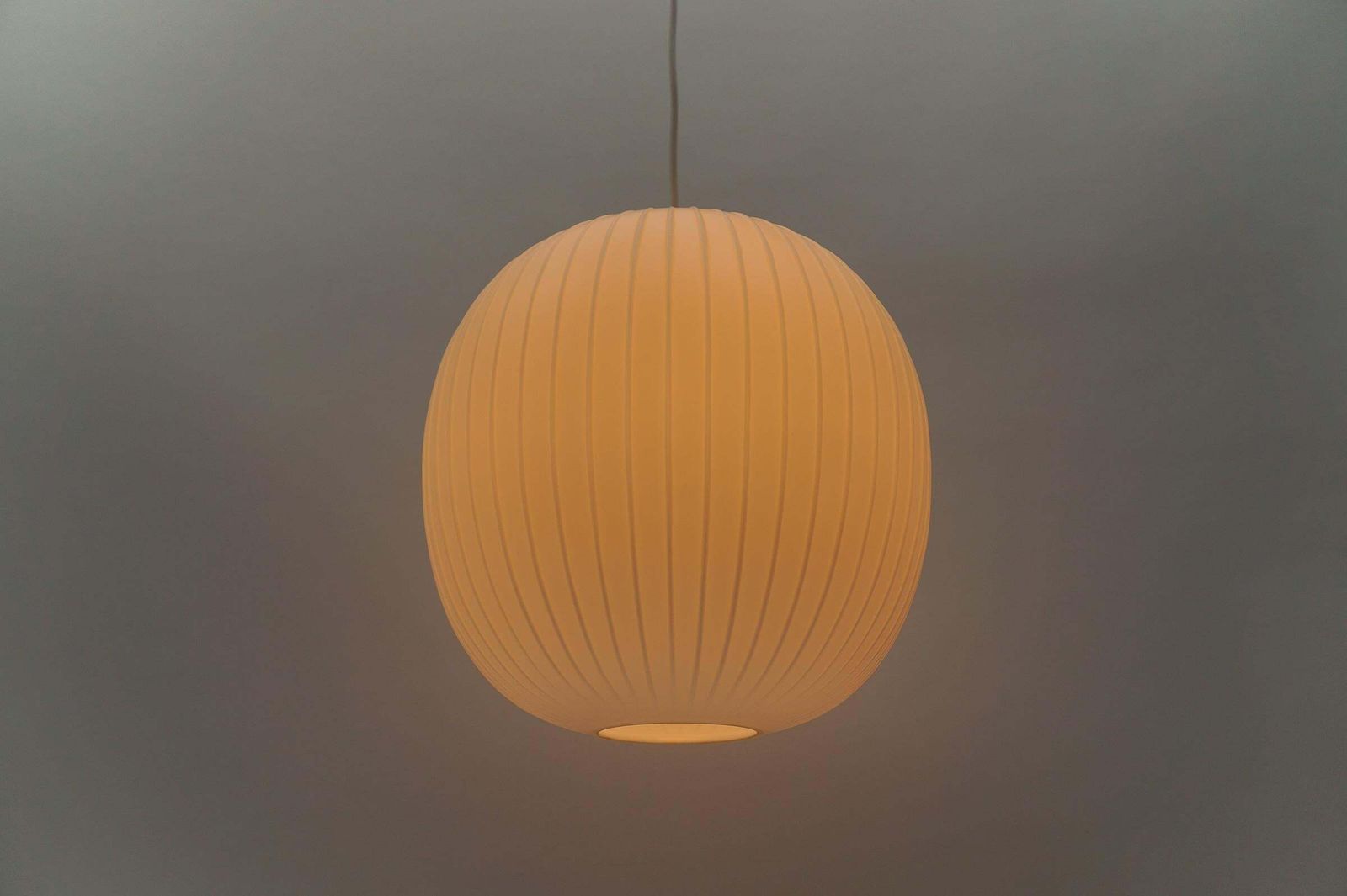 Huge Opaline Glass Lamp "Bologna" By Wilhelm Braun Feldweg For Peill & Putzler photo Lighting