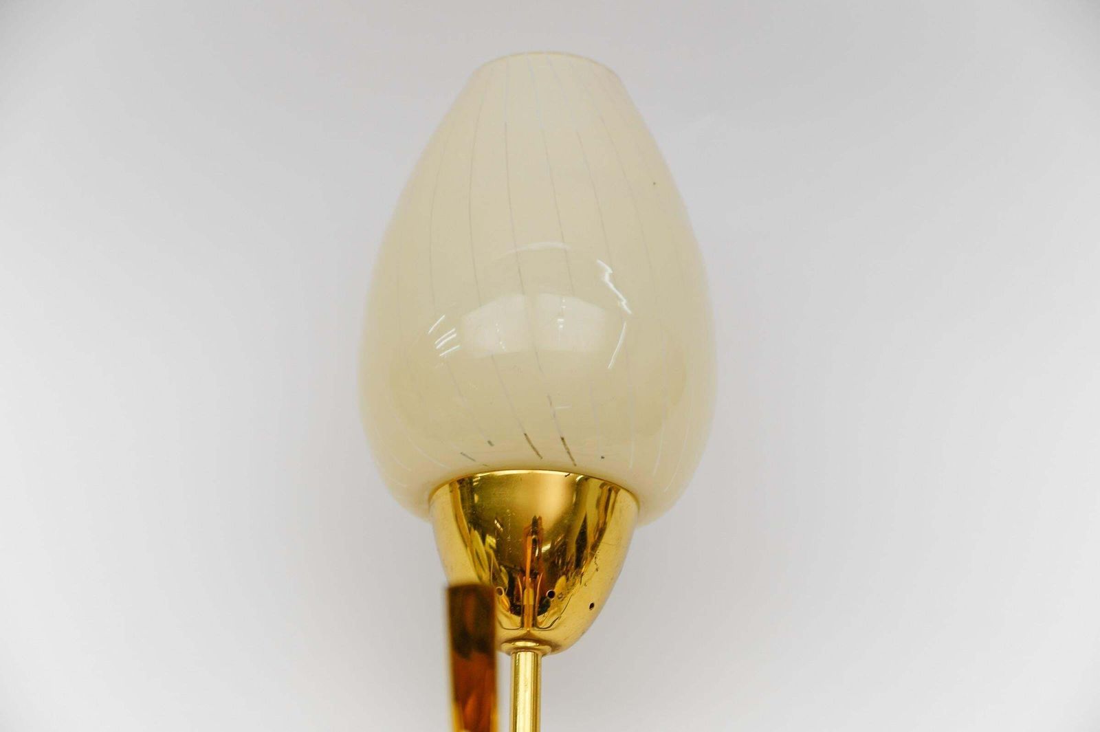photo for sale Lovely Mid Century Modern 3 Armed Brass Sputnik Lamp, 1950s Italy
