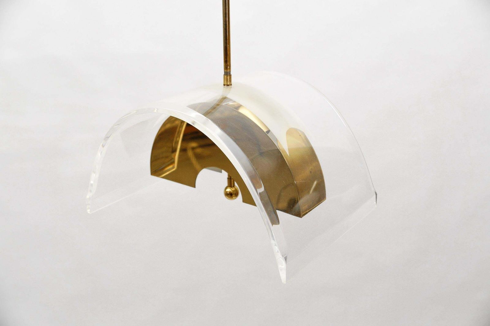 photo furniture Hollywood Regency Acrylic Ceiling Lamp, Italy 1970s