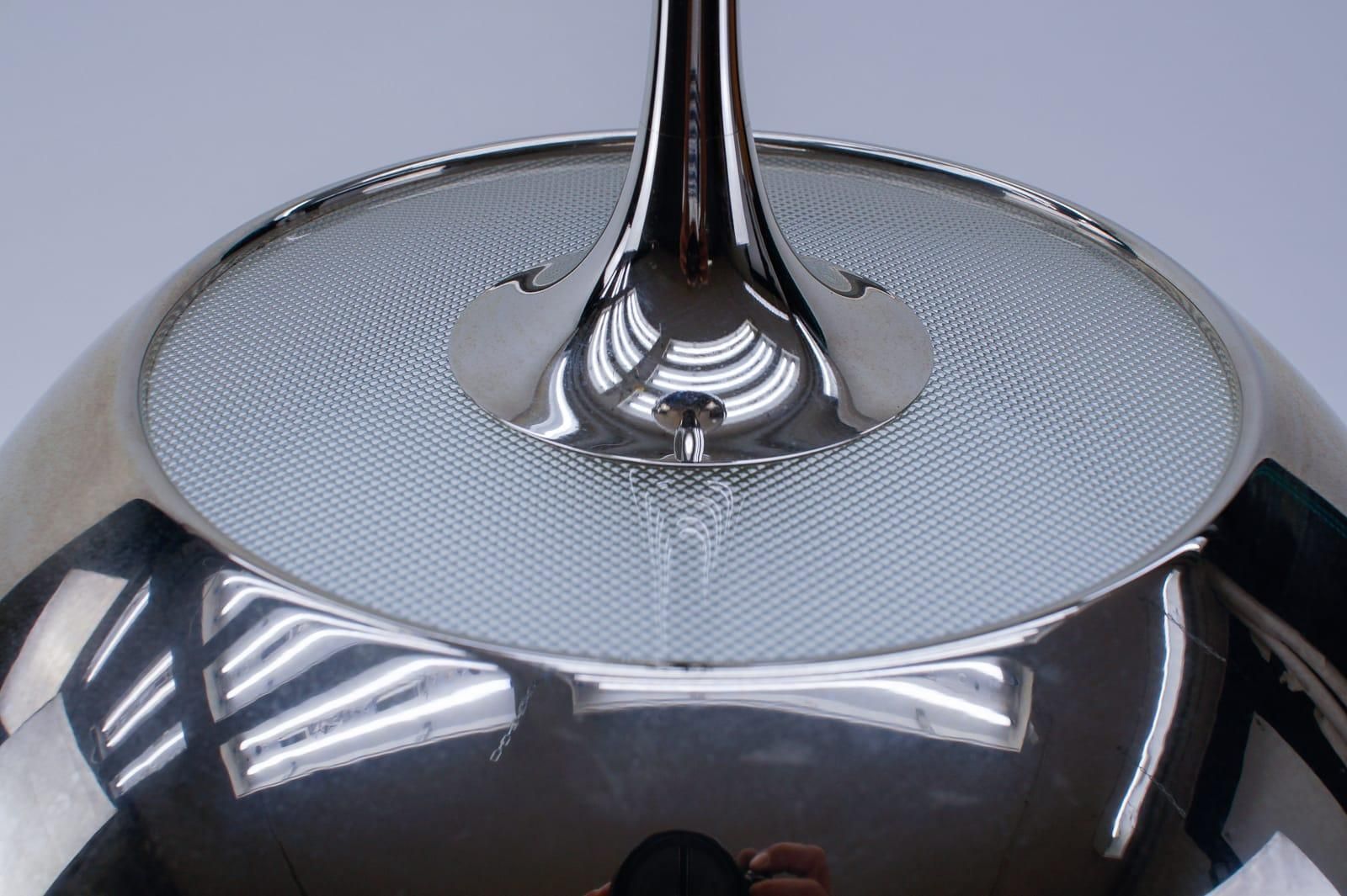 photo for sale Florian Schulz Nickel Plated Pendant Lamp With Counterweight, Germany, 1970s