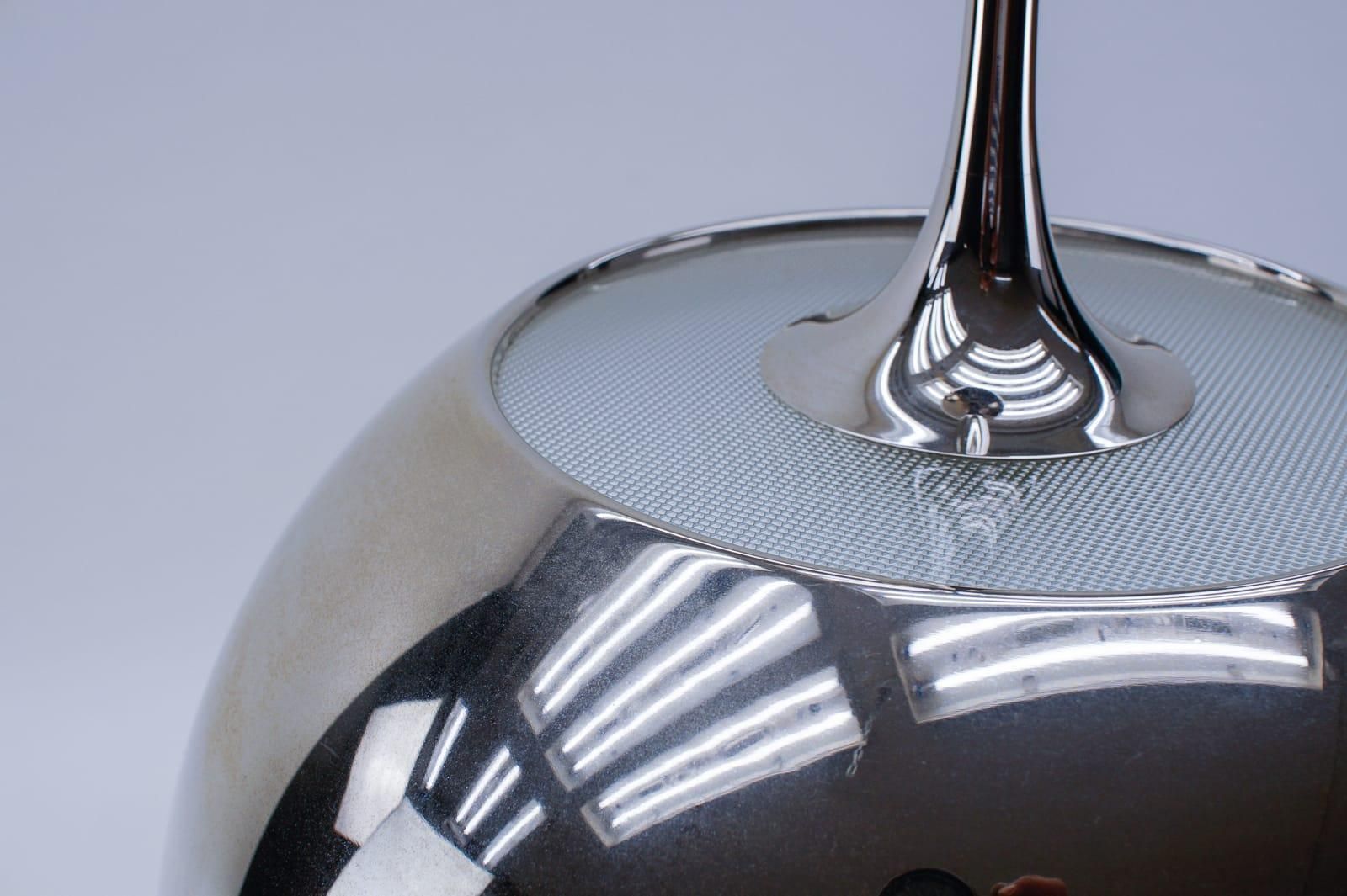 2760.0 Florian Schulz Nickel Plated Pendant Lamp With Counterweight, Germany, 1970s photo