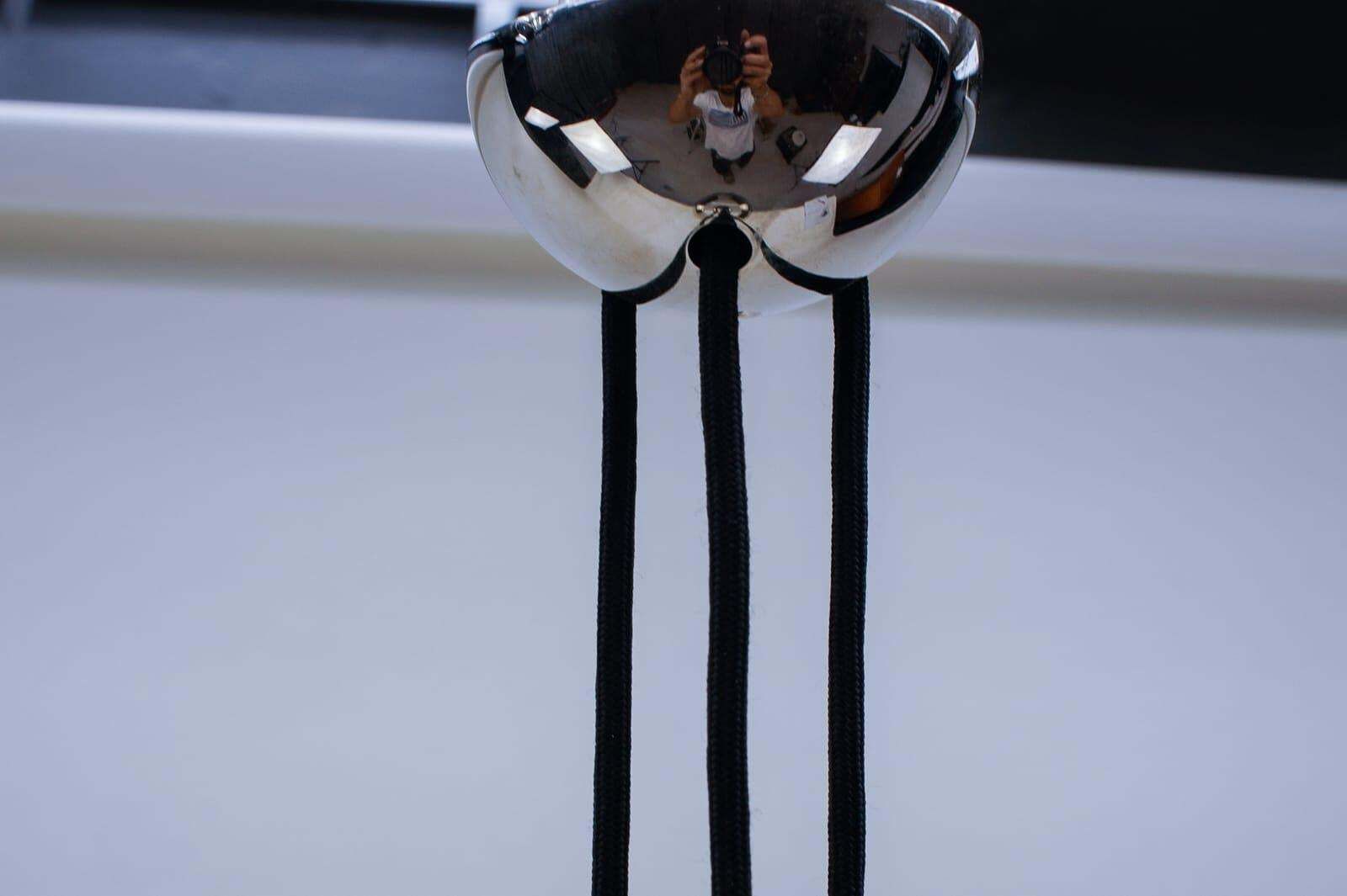 photo buy Florian Schulz Nickel Plated Pendant Lamp With Counterweight, Germany, 1970s