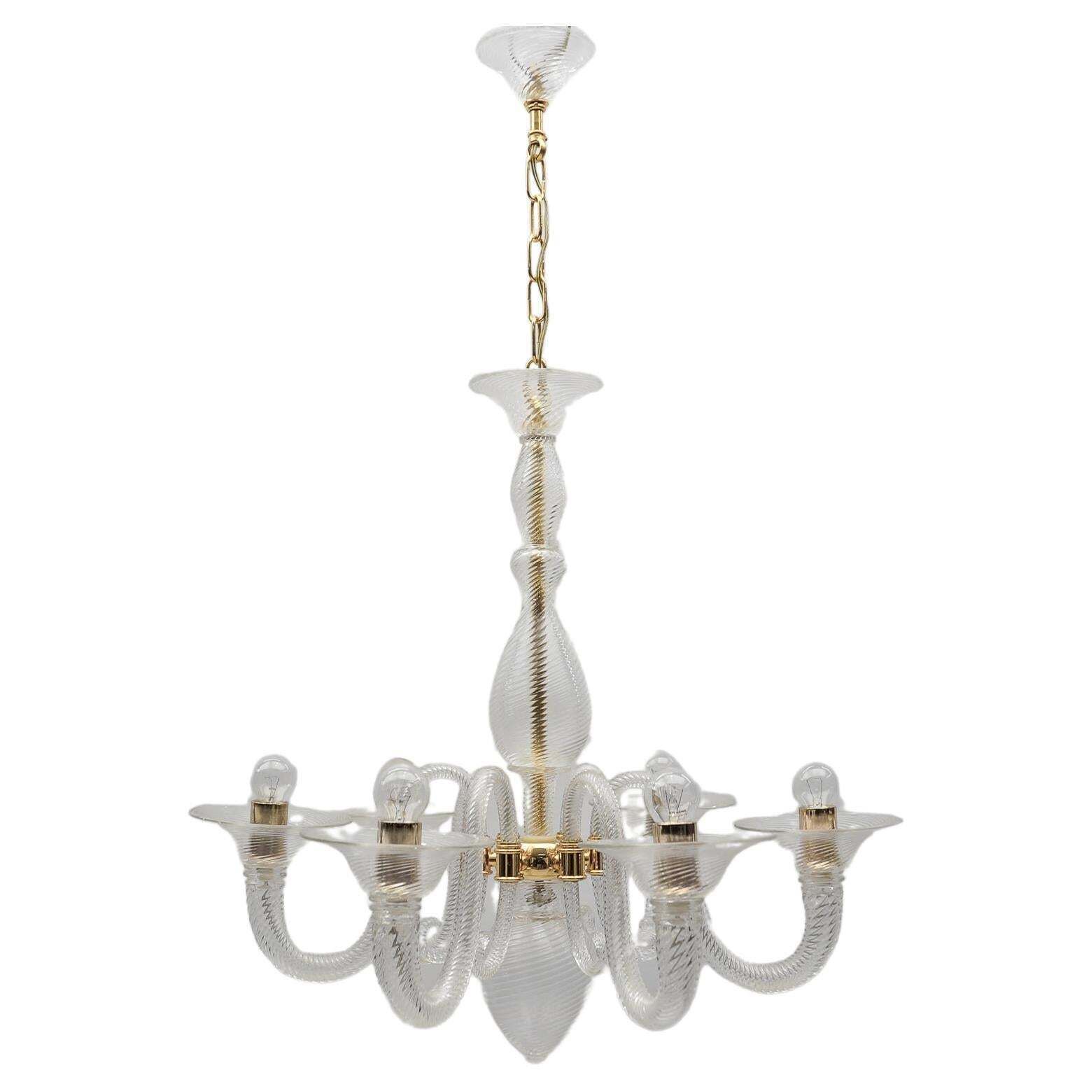 Awesome Barovier & Toso Chandelier, Murano Glass Italy