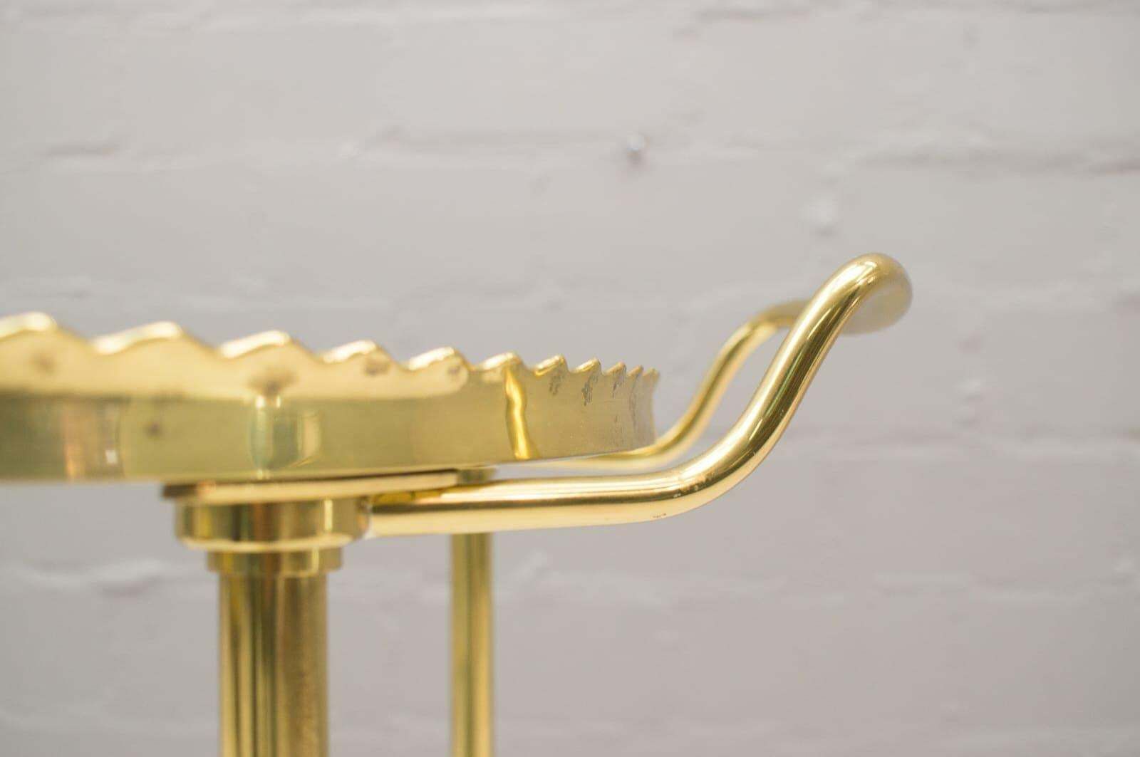 photo furniture Brass Serving Trolley From Vereinigte Werkstätten Munich, Germany, 1950s