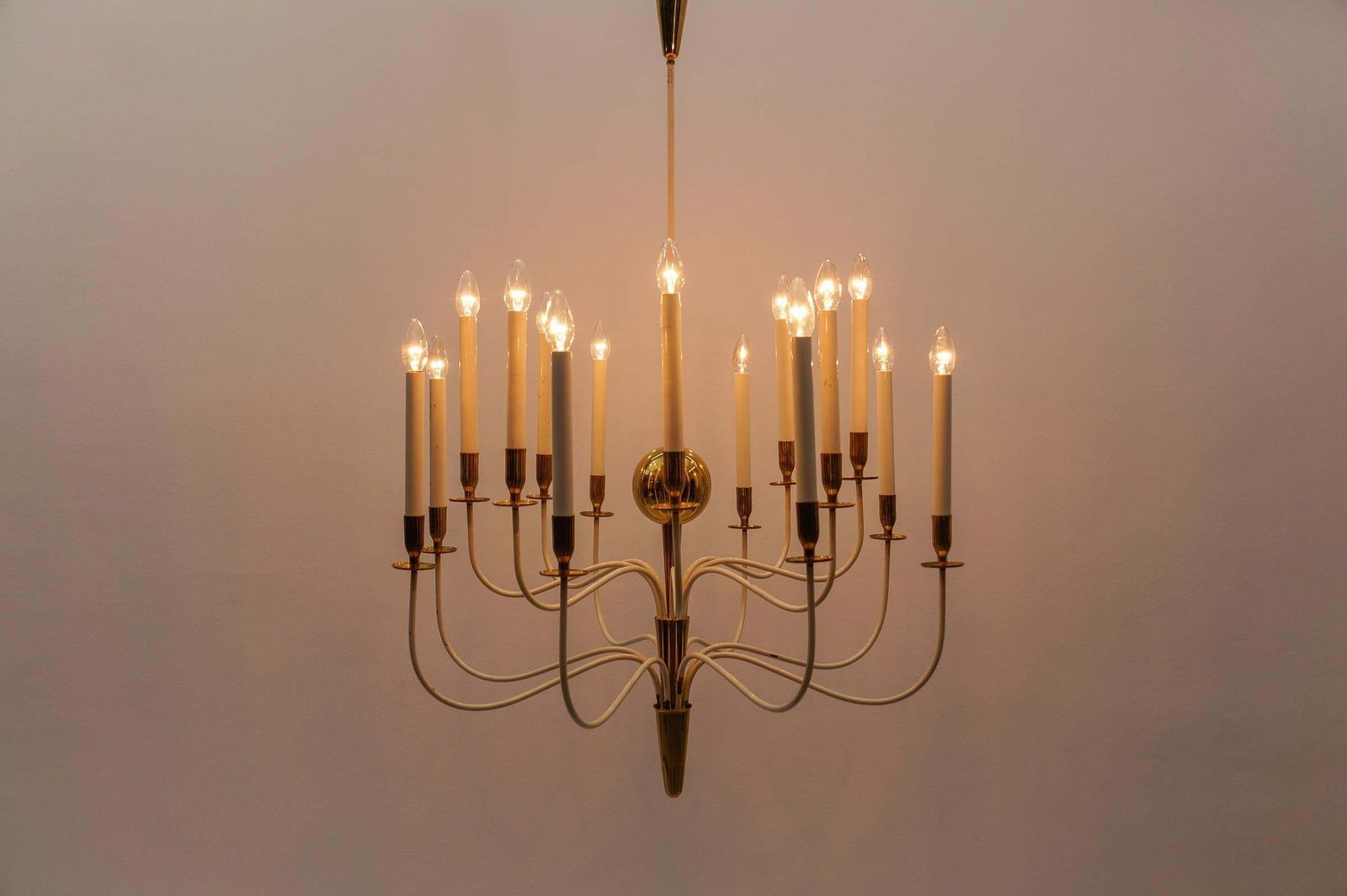 Amazing Huge Chandelier By Vereinigte Werkstätten München, 1950s Germany photo 3567.0