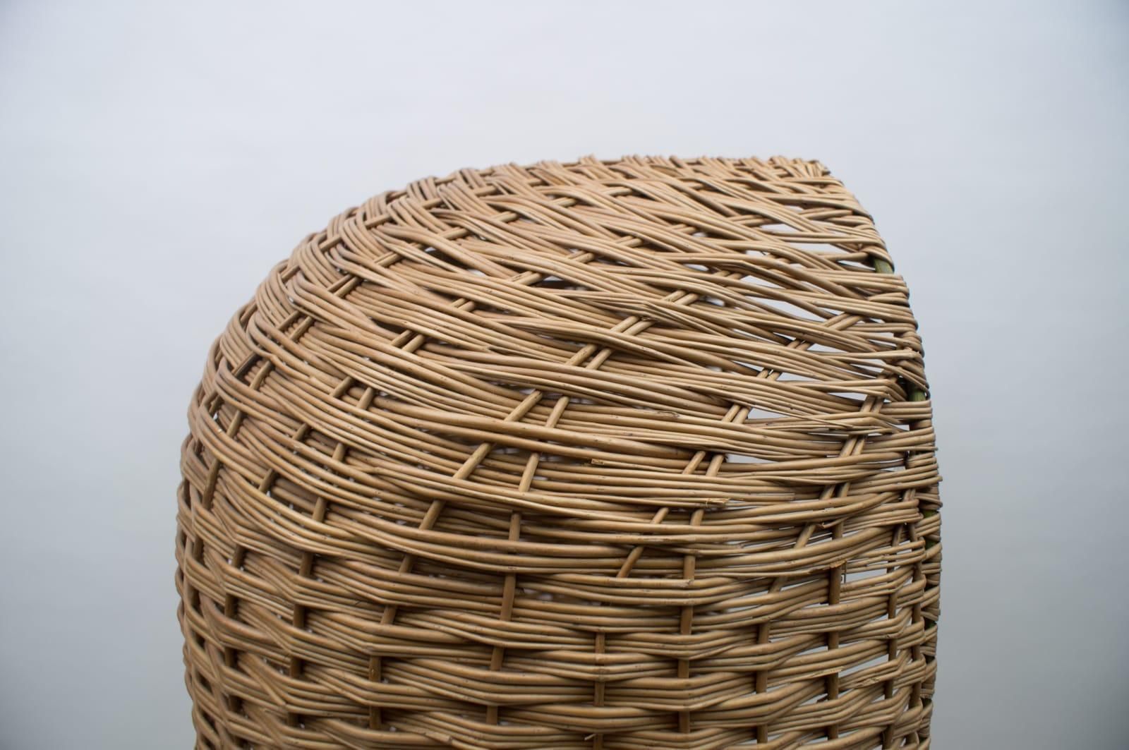 photo buy Large Italian Rattan Pool Or Beach Armchair, 1970s