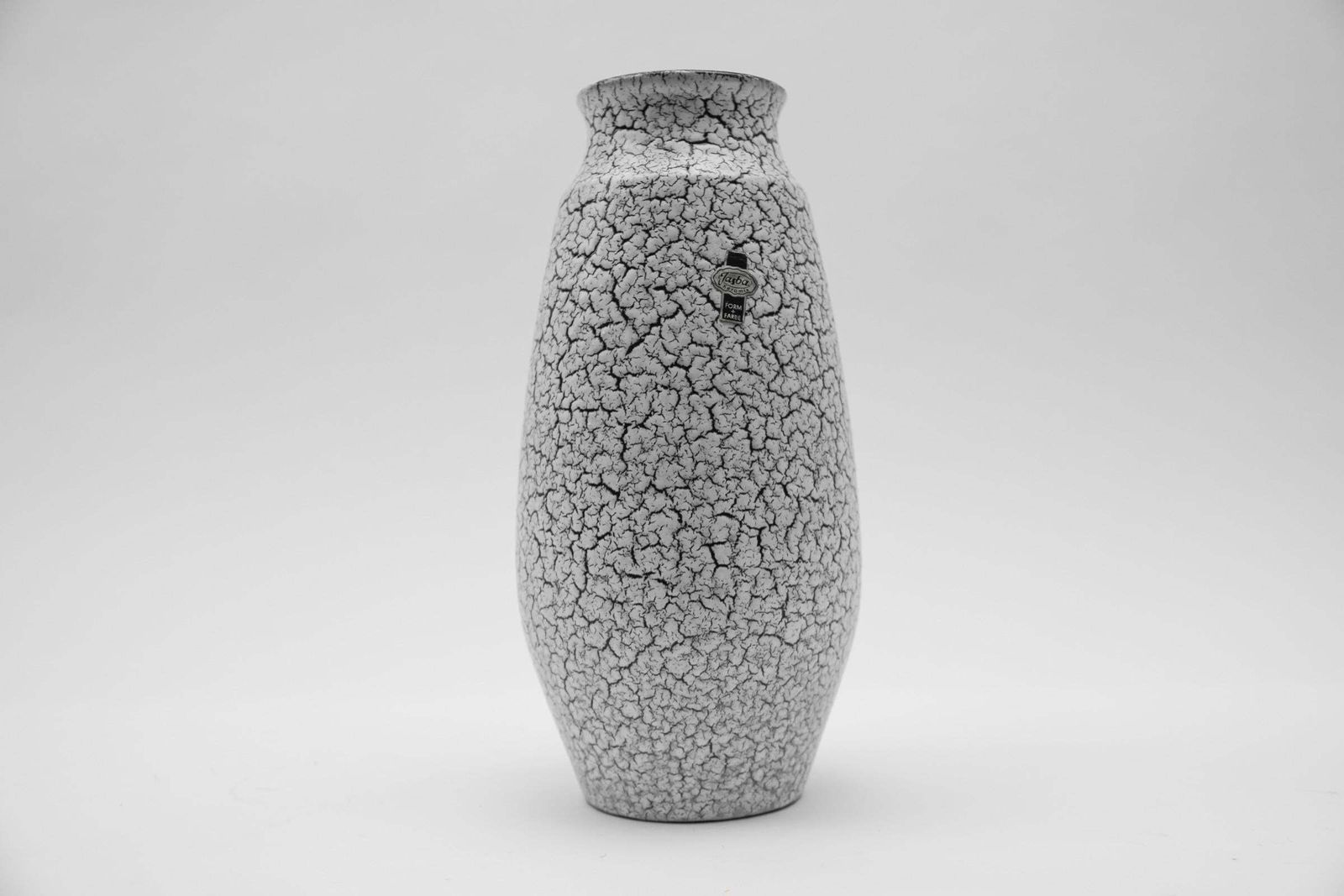 photo buy Awesome Set Of 47 Black & White Craquele Ceramic Vases By Jasba Keramik, Germany