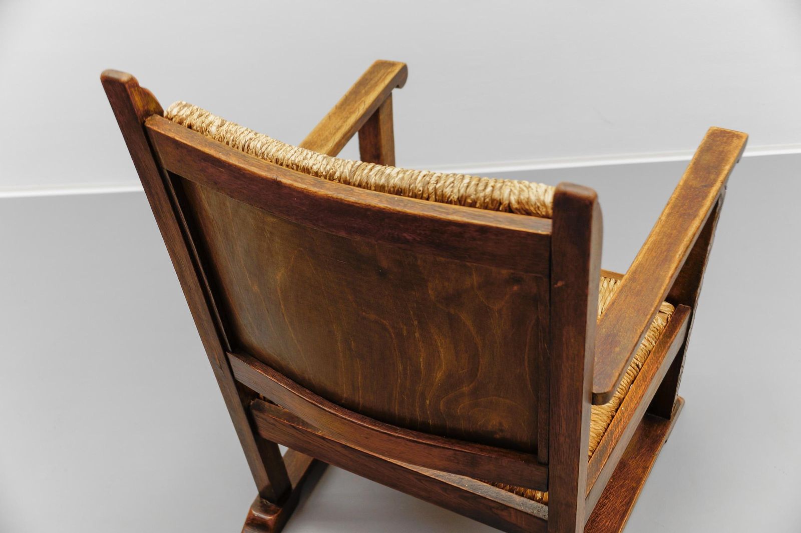 photo furniture French Art Deco Wicker Armchair In The Style Of Francis Jourdain 1940s