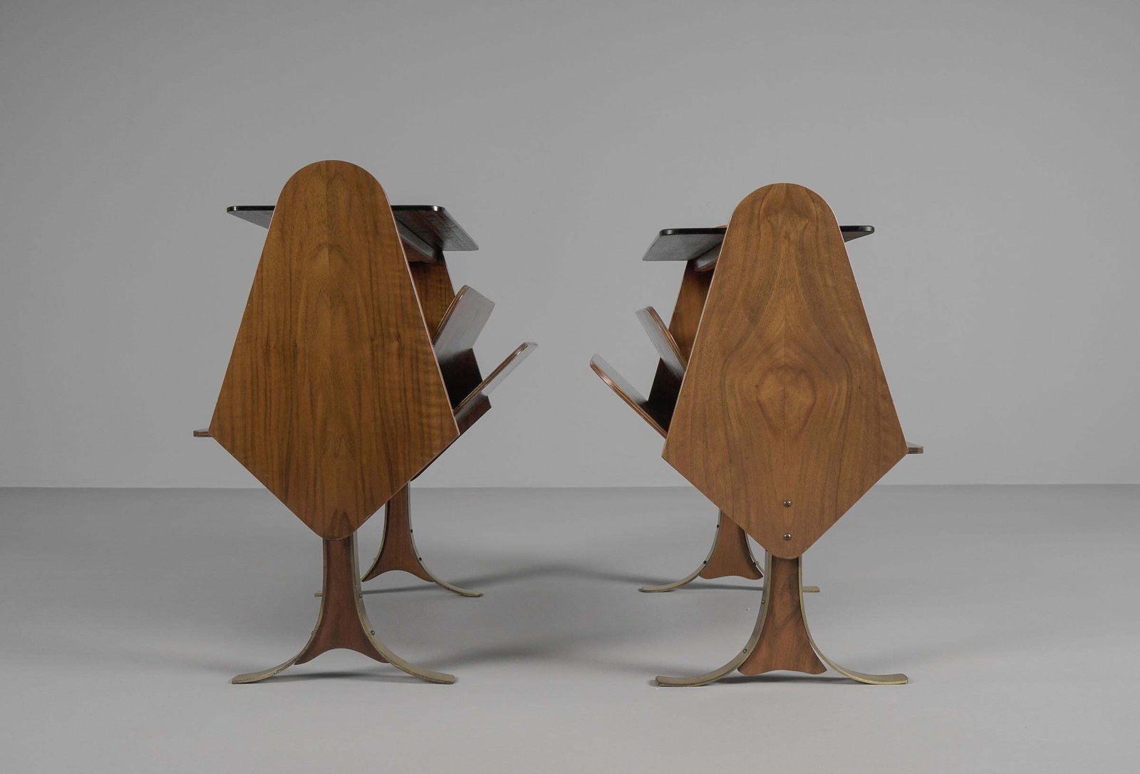 photo furniture Filigree And Shapely Mid Century Modern Side Tables, 1950s