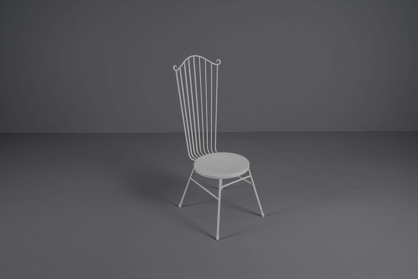 photo for sale Metal Chairs With High Back By Bele Bachem For Münchner Boulevard Möbel, 1950s