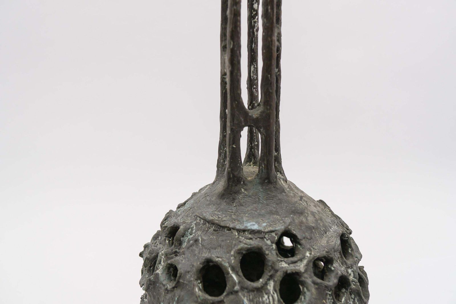 Unique Bronze Design Of The Ball Fountain From Nuremberg By Günther Rossow photo vintage