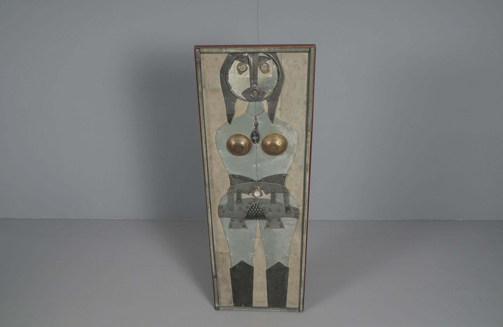 Brutalist Erotic 3d Wall Picture In Metal From The Artist F. Michel, 1973 photo for sale