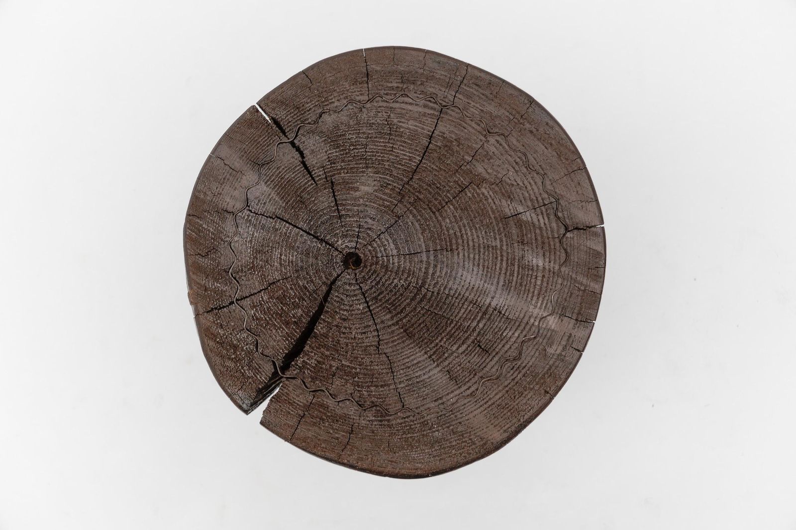 Mid Century Modern Wooden Stool From The French Alps,    1950s photo 637.0