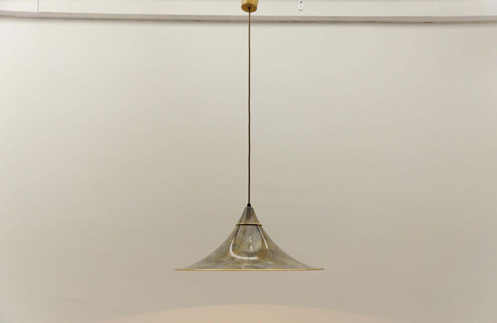 Awesome Italian Tulip Hanging Lamp, 1980s photo Lighting