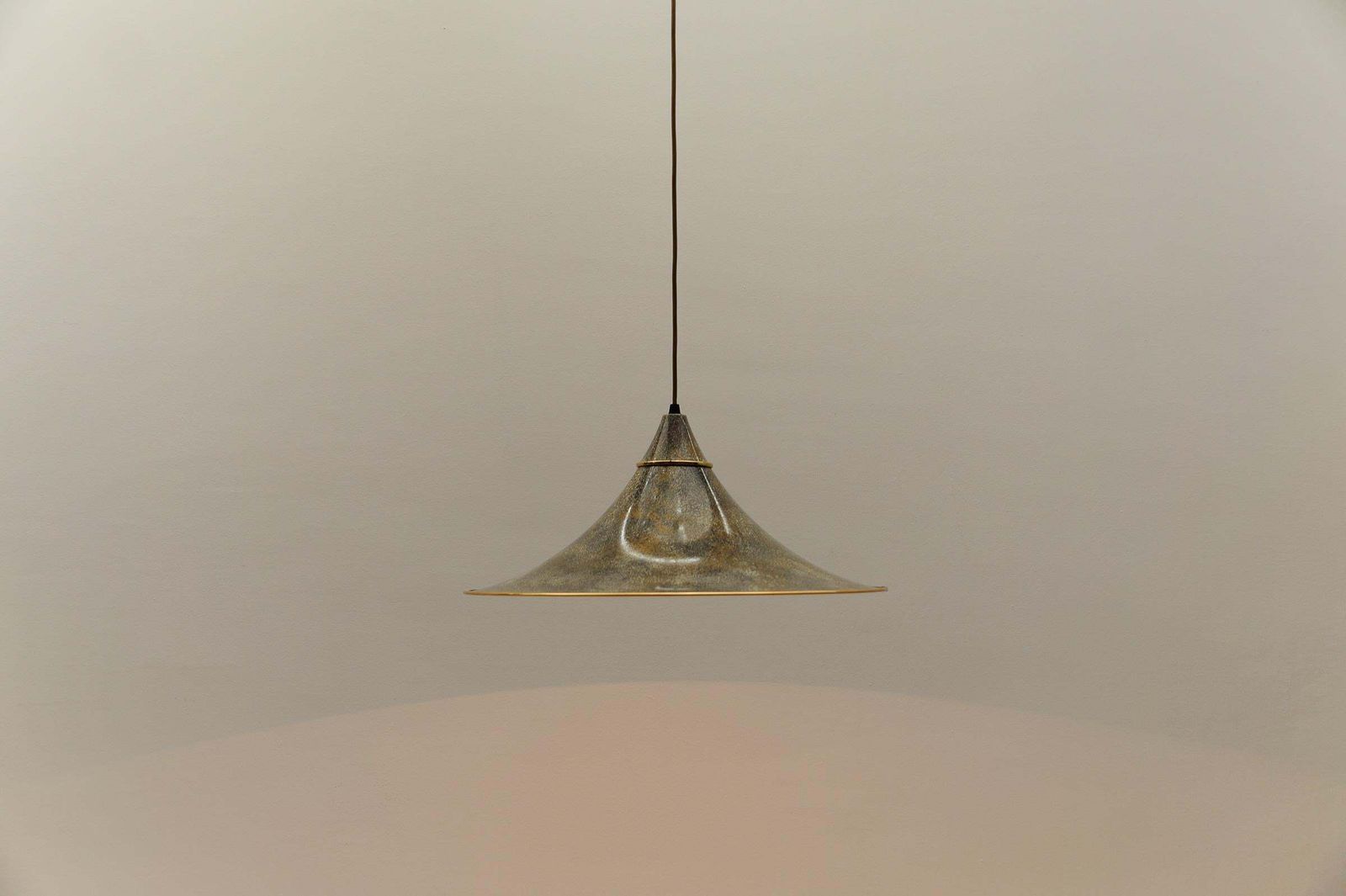 Awesome Italian Tulip Hanging Lamp, 1980s photo vintage