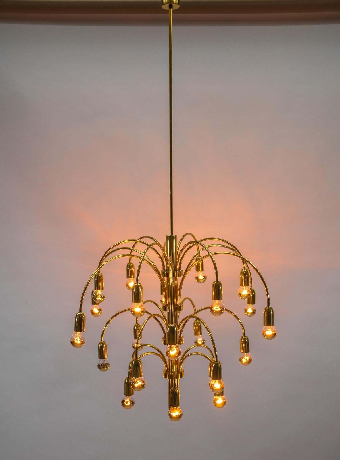 Huge And Elegant Vintage Chandelier, 1970s photo Lighting