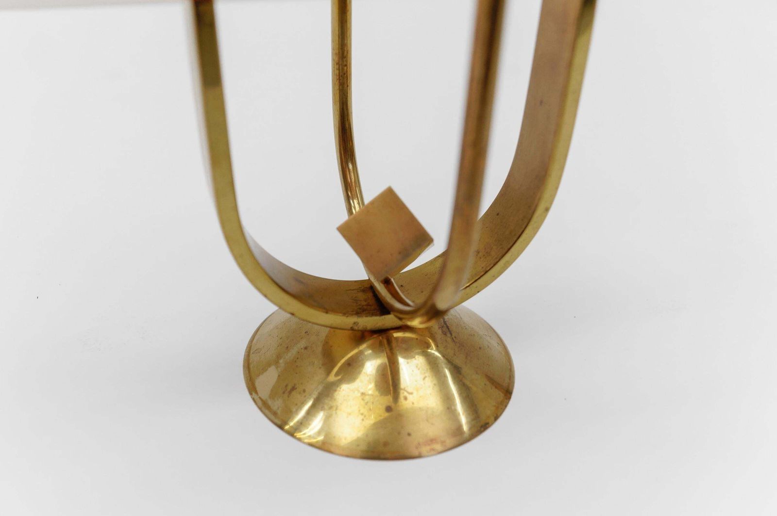 photo vintage Artist Brutalist Candleholder Made In Brass And Copper, 1960s Austria