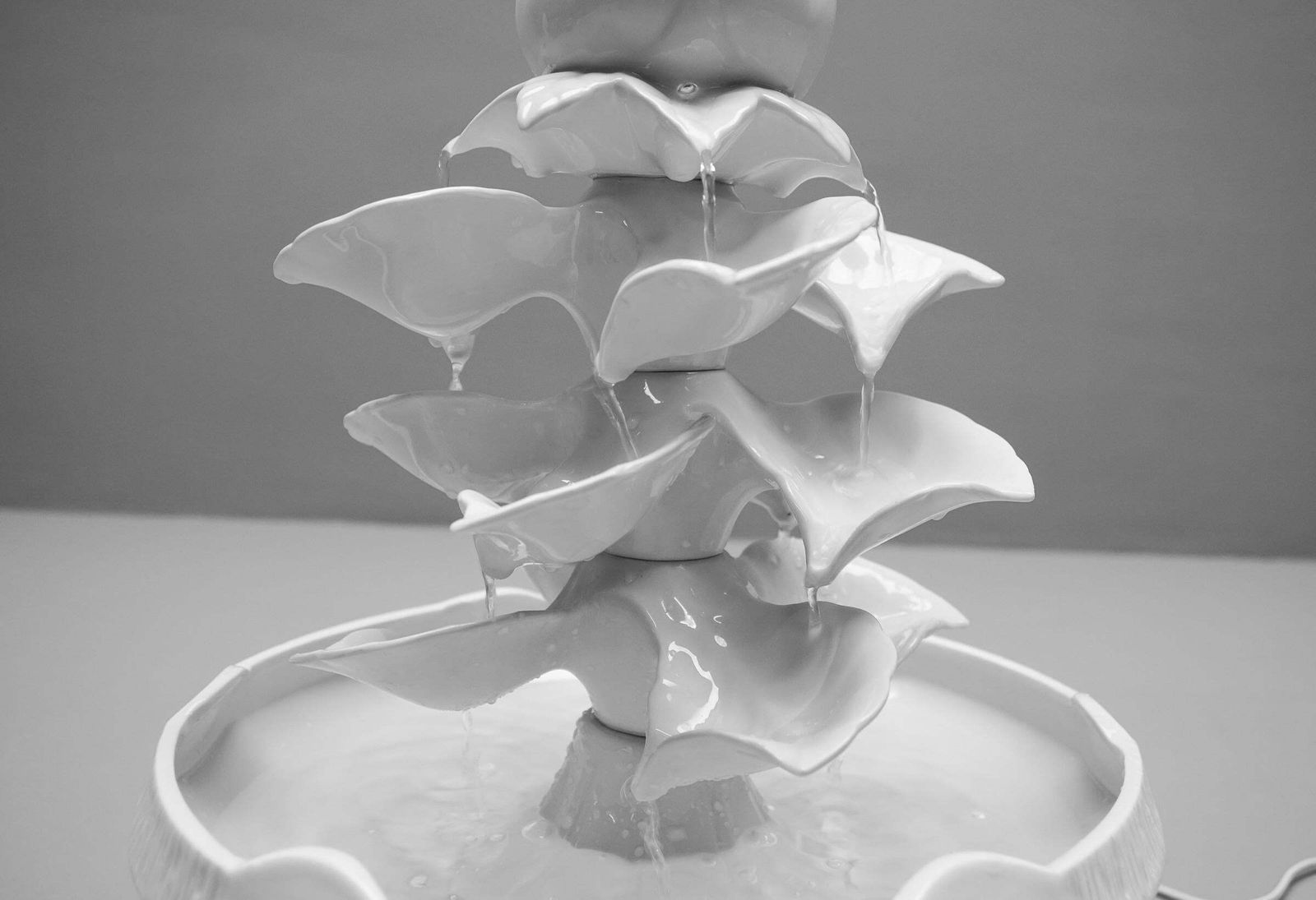 Awesome Electrical Porcelain Room Fountain, 1960s Italy photo buy