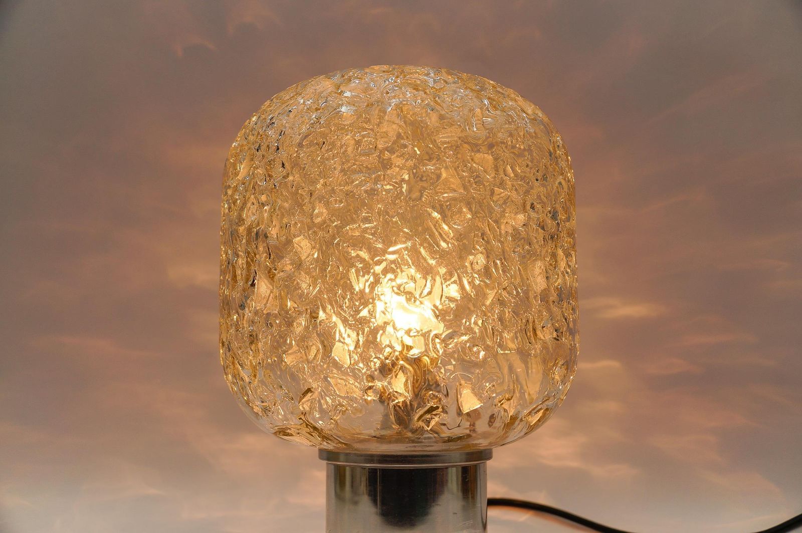 photo furniture Lovely Mid Century Modern Blown Murano Glass Table Lamp By Doria, 1960s Germany