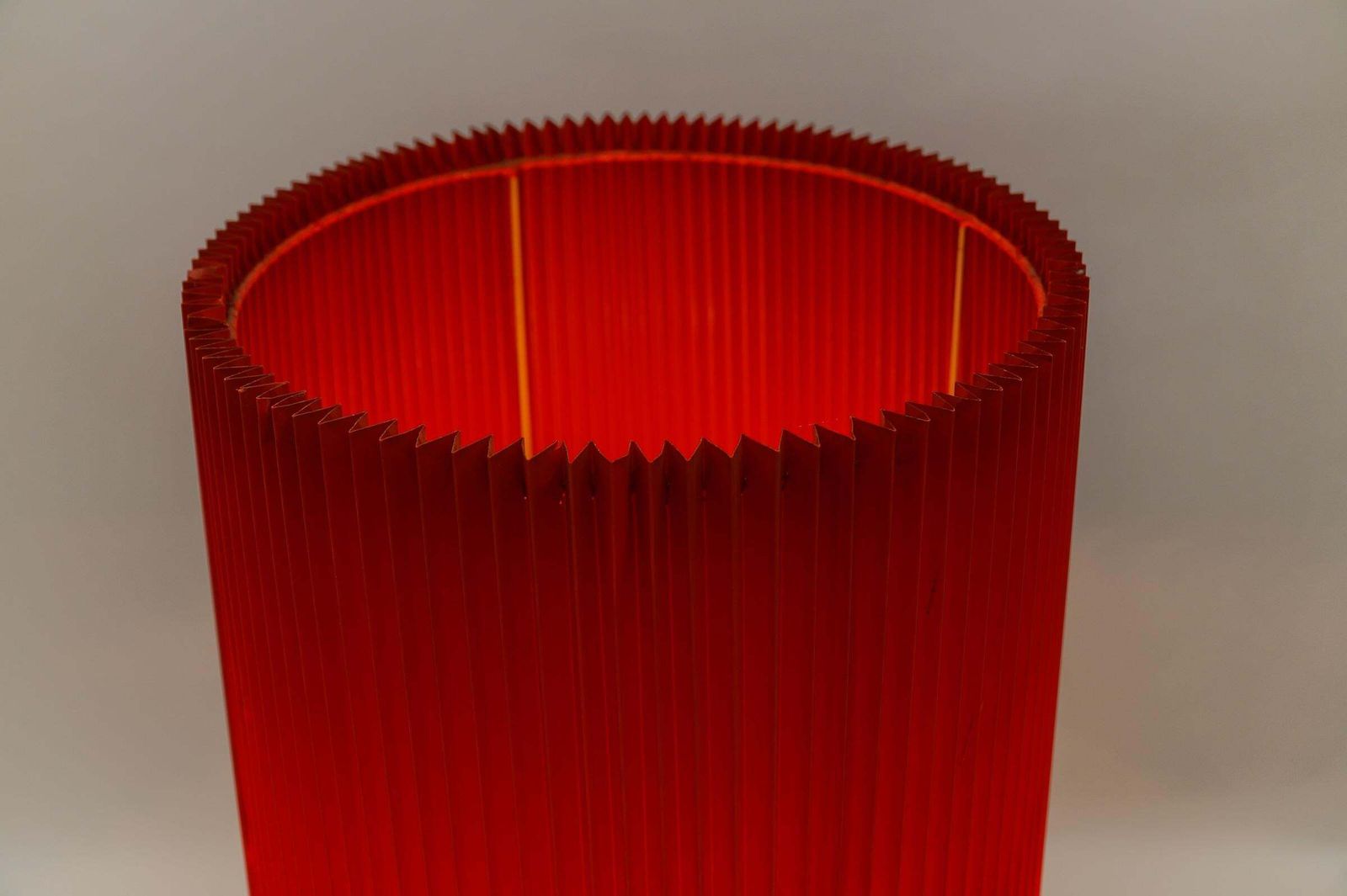 Large Riccardo Marzi Bamboo Resin Table Lamp, 1970s Italy photo vintage
