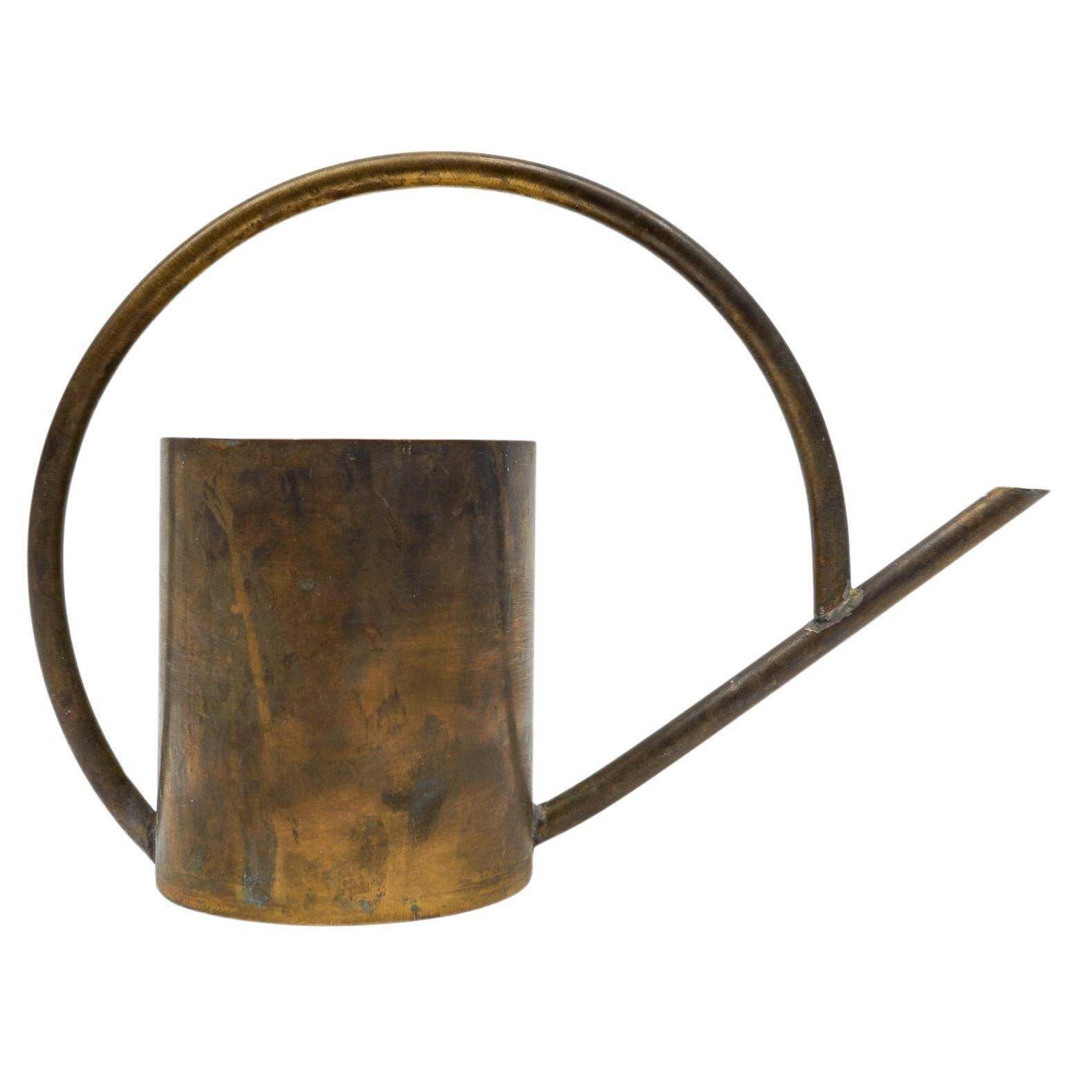 Art Deco Bauhaus  Watering Can In Massive Brass, 1930s / 1940s Germany