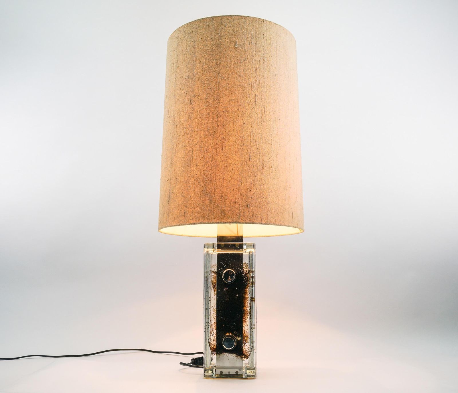 Mid Century Modern Table Lamp By Helena Tynell For Glashütte Limburg, 1970er photo vinterior