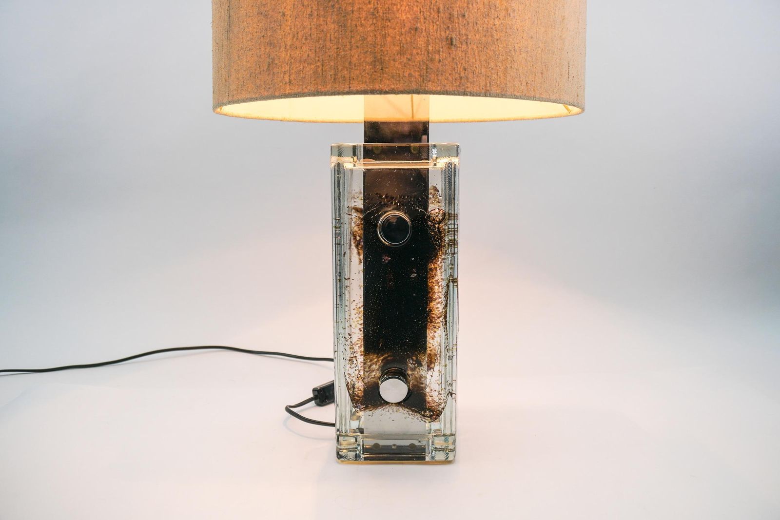 photo vintage Mid Century Modern Table Lamp By Helena Tynell For Glashütte Limburg, 1970er