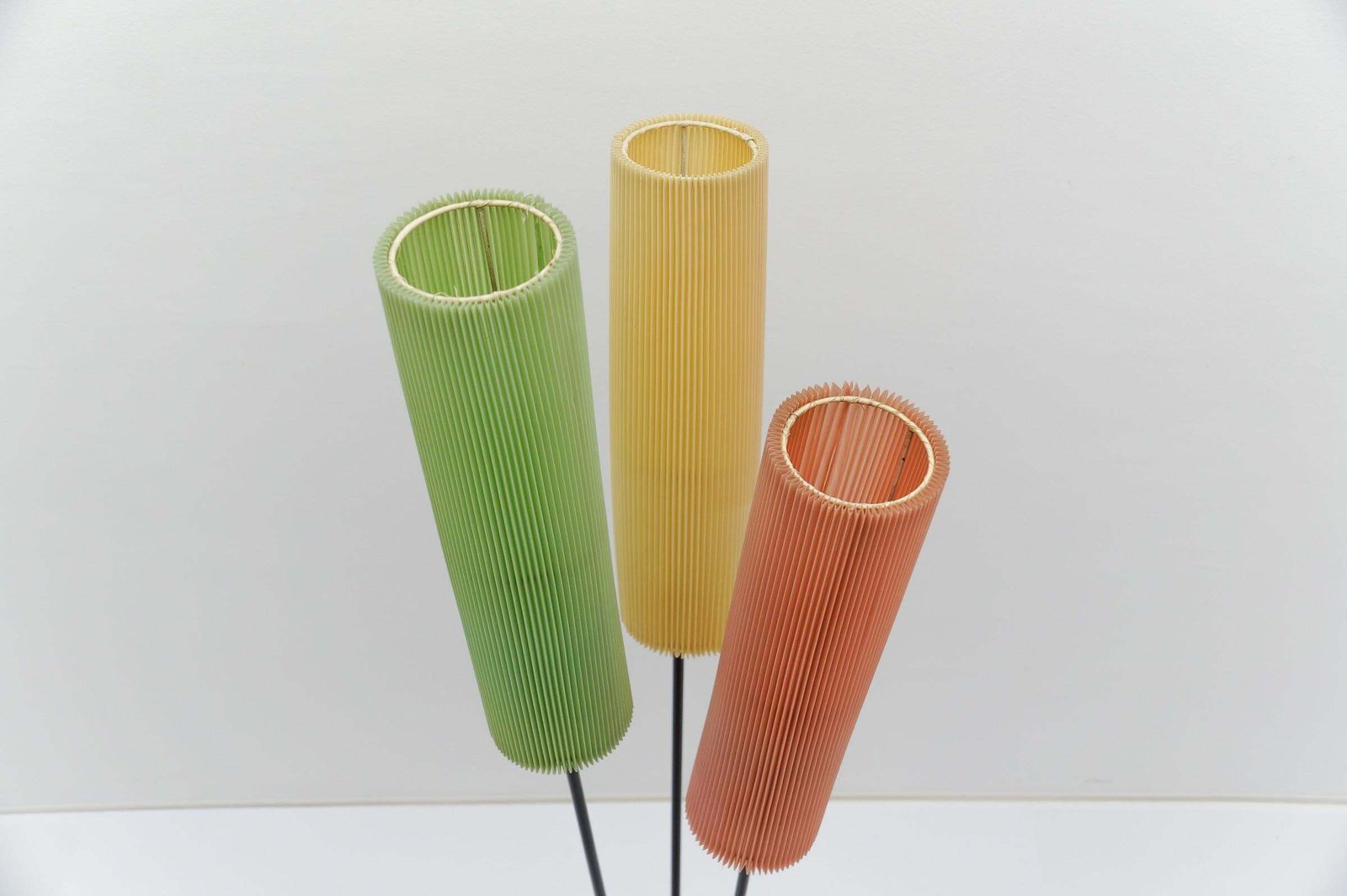 1571.0 Tripod Floor Lamp With Pleated Blind Lampshade Mid Century Modern, 1960s photo