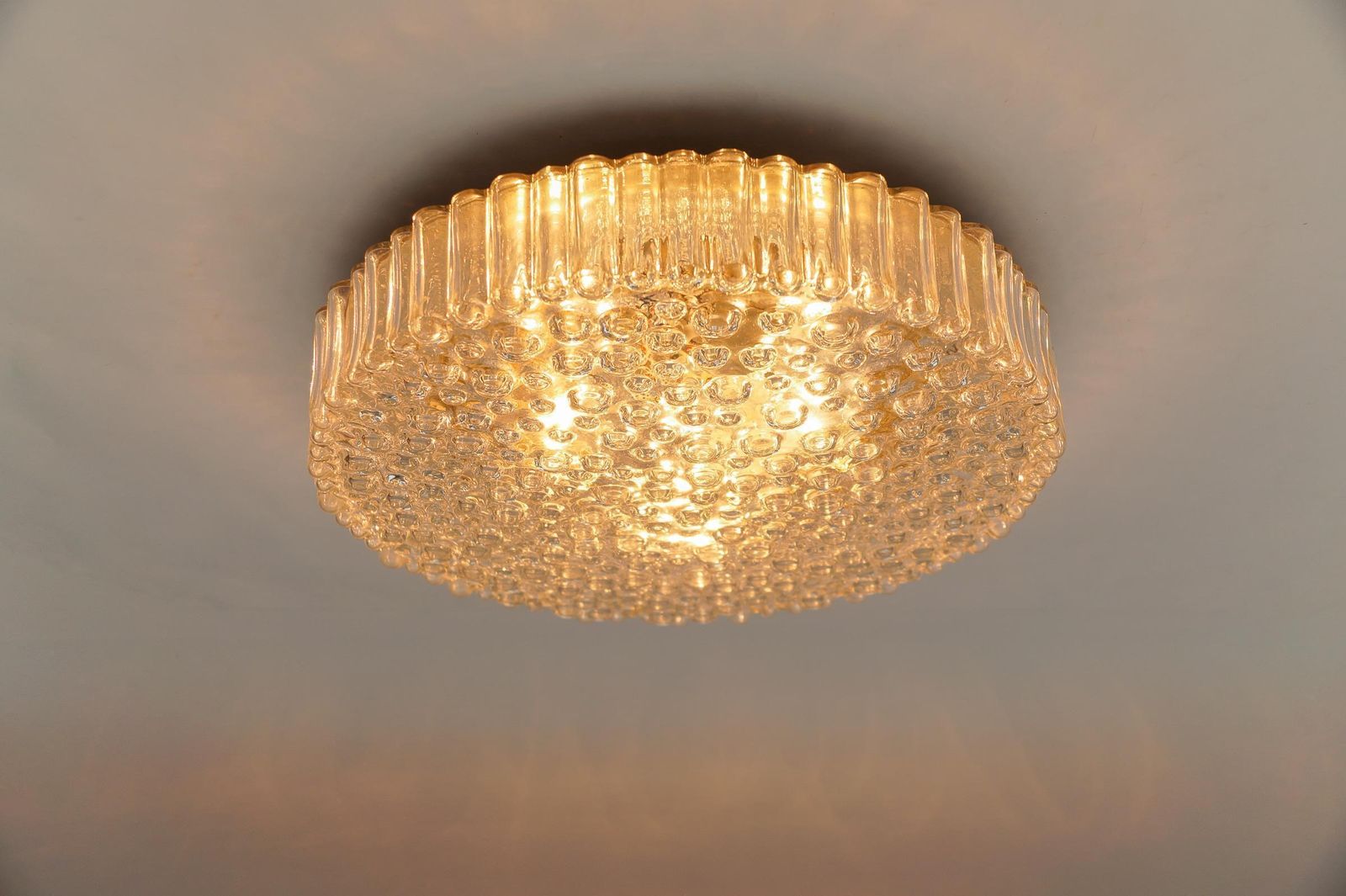 1 Of 2 Huge Bubble Glass Flush Mount By Staff Leuchten, 1960s Germany photo buy