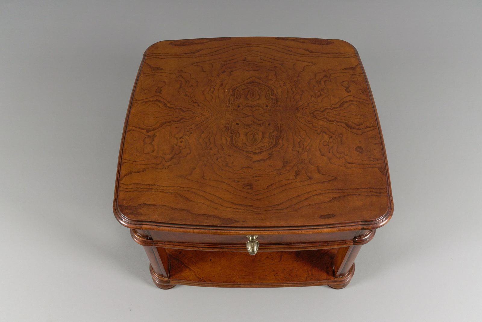 photo vintage Art Deco Bedside Tables In Mahogany, 1940s, Set Of 2