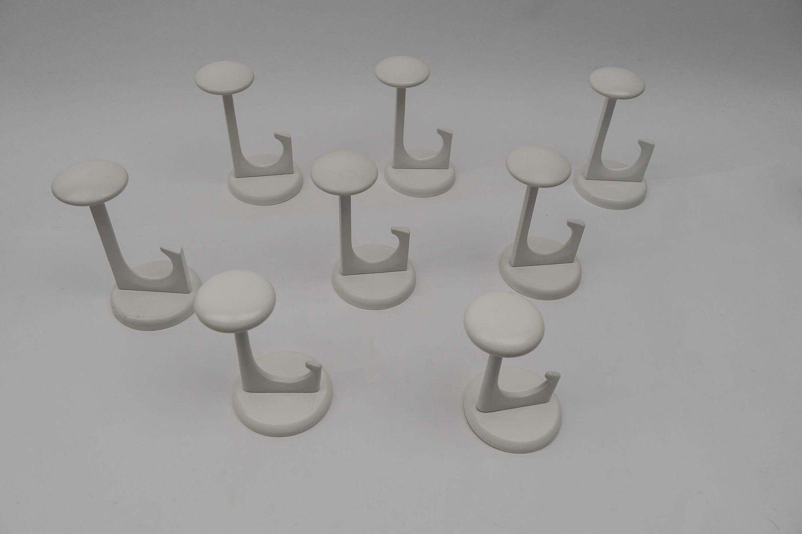 Set Of 8 Mid Century Modern Wall Hooks By Schönbuch, Germany, 1960s photo vinterior