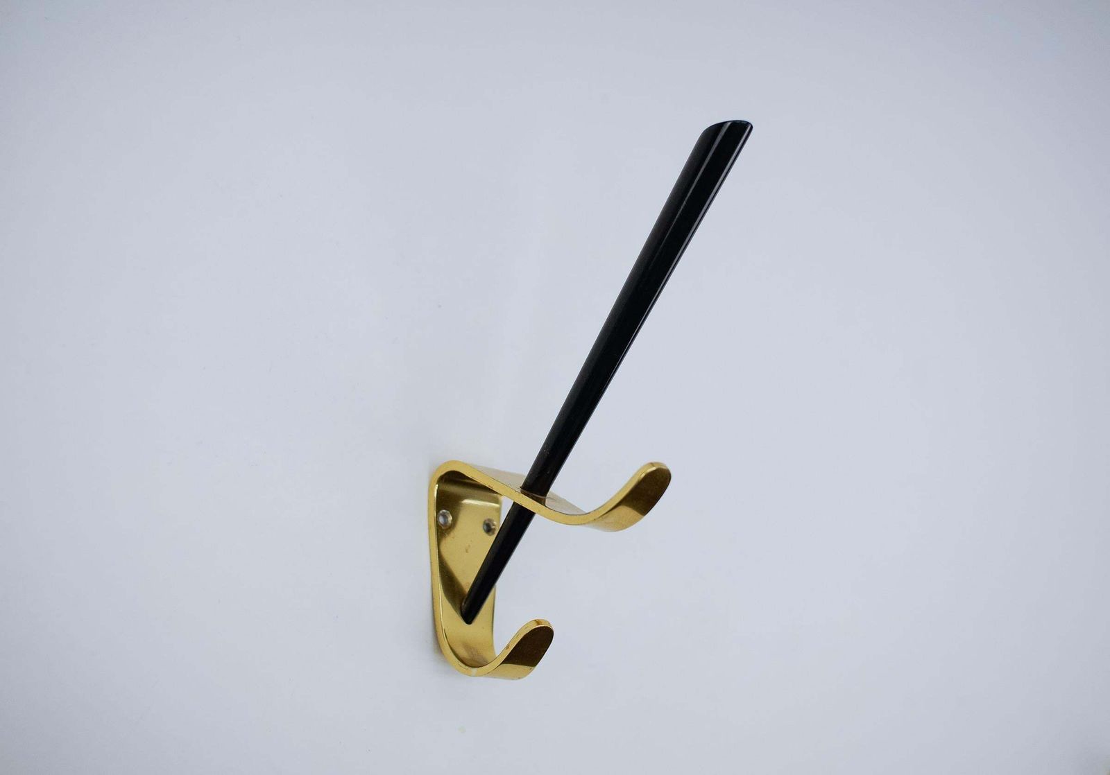Set Of 4 Mid Century Brass Wall Hooks, Austria, 1950s photo buy