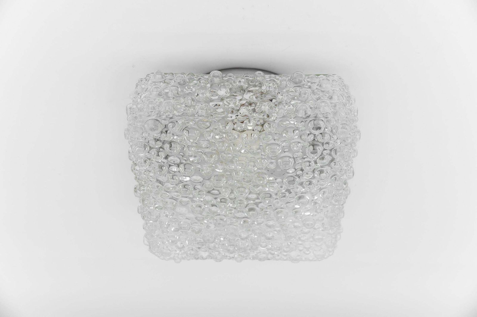 1. Of 2 Clear Lovely Bubble Glass Wall Lamp Or Flush Mount Light, 1960s Germany photo vintage