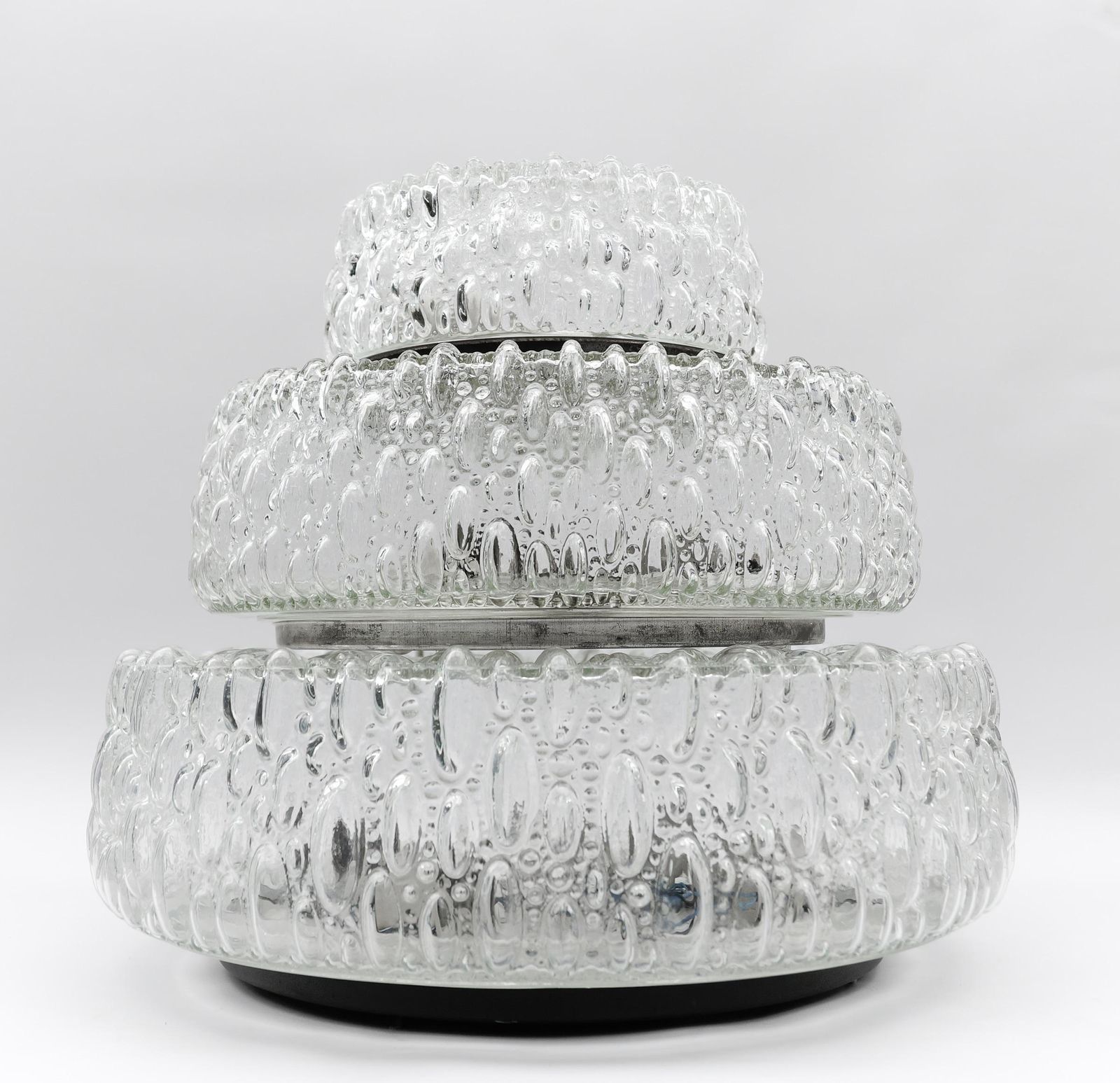 Lighting 1. Of 3 Huge Bubble Glass Wall Lamp / Flush Mount By Limburg, 1960s Germany photo