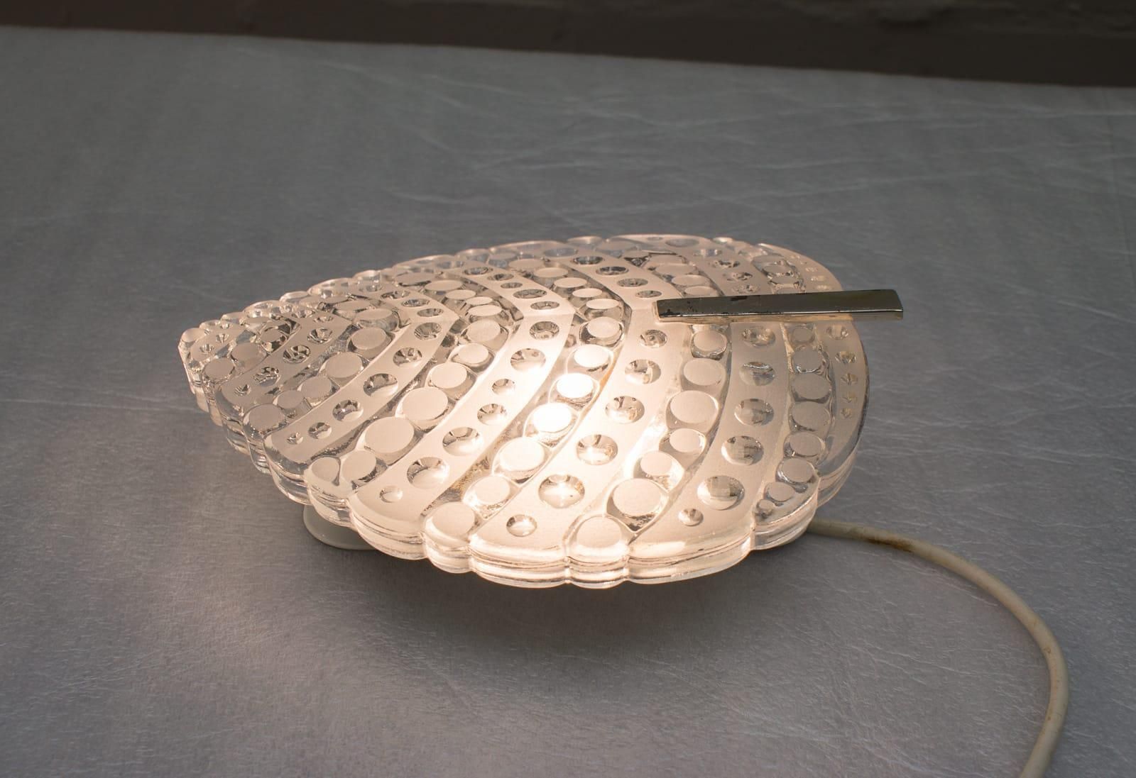Pair Of Midcentury Wall Lamps In Glass And Chrome By Kaiser Leuchten, 1960s photo 1232.0