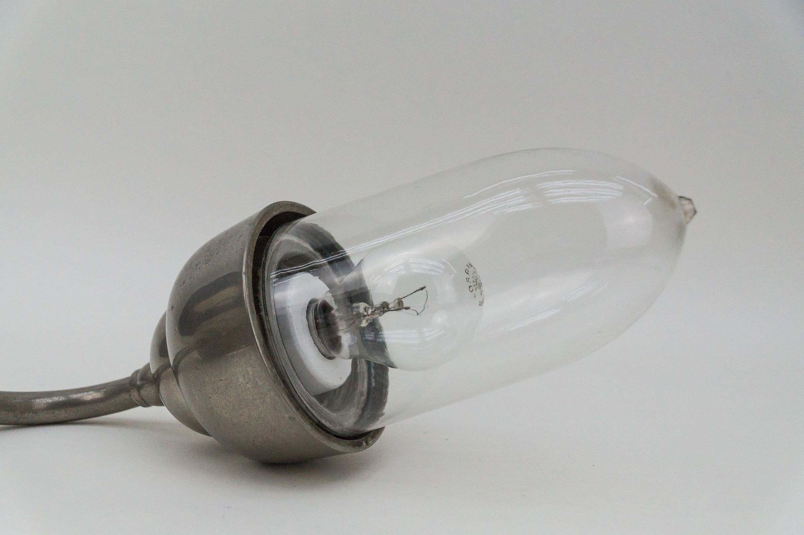 photo furniture Lovely And Rare Art Deco Outdoor Nickel Plated And Glass Arc Wall Lamp, Austria