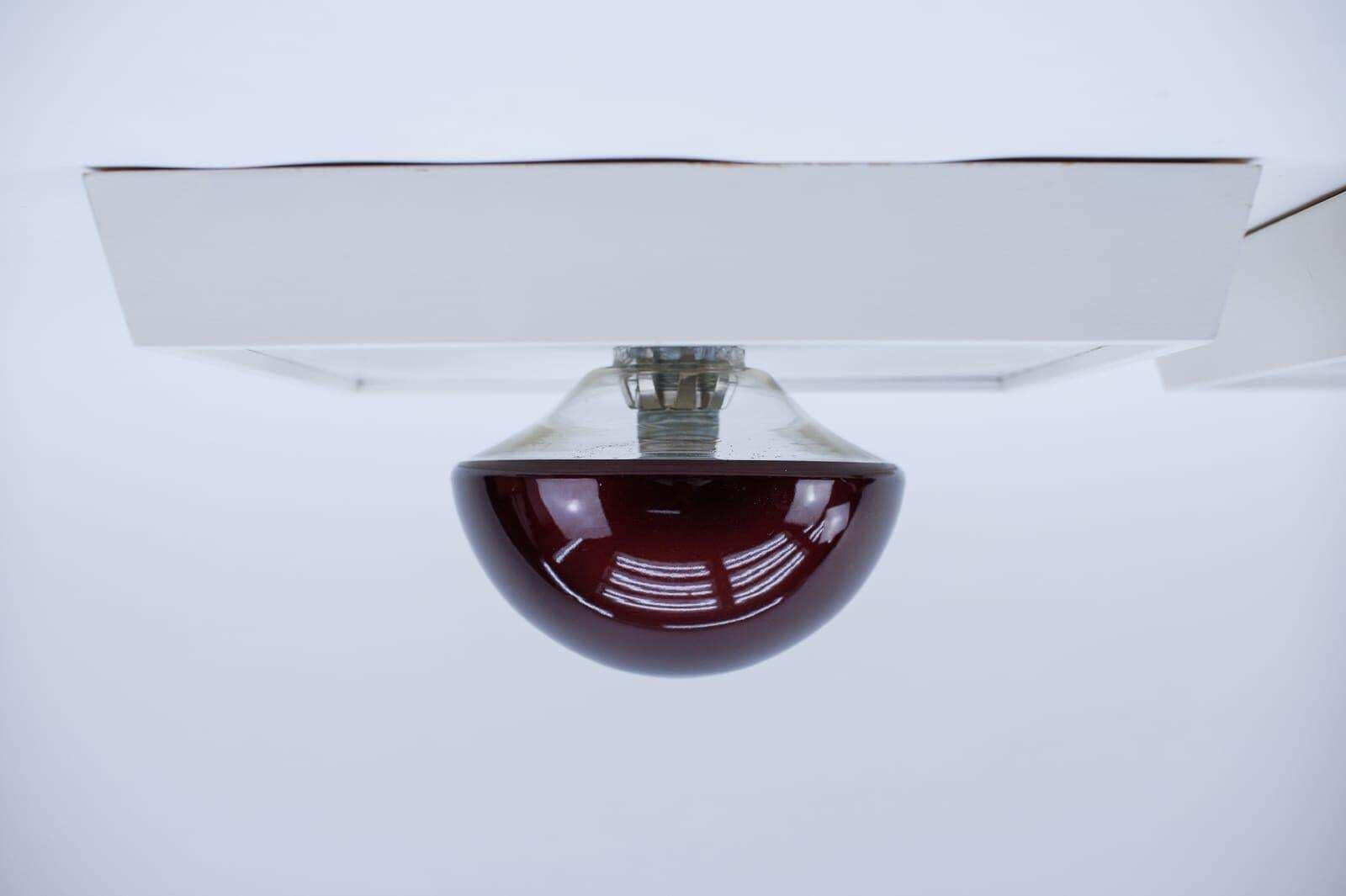 Pair Of Rare Flush Mounts Or Wall Lamps By Temde, Switzerland, 1960s photo buy