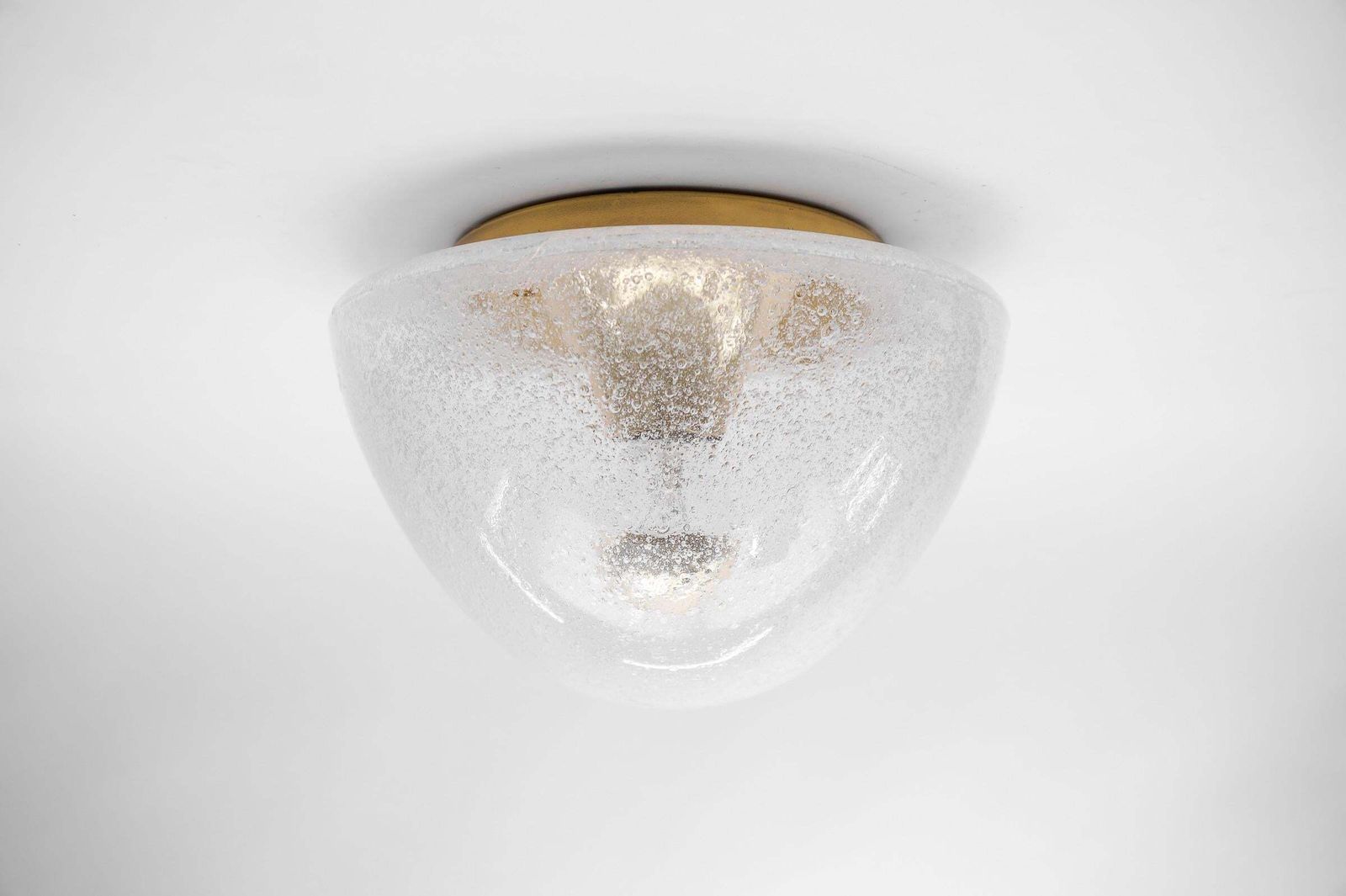 1 Of 4 Mushroom Shaped Glass Lamp In Gold, Germany 1960s photo furniture