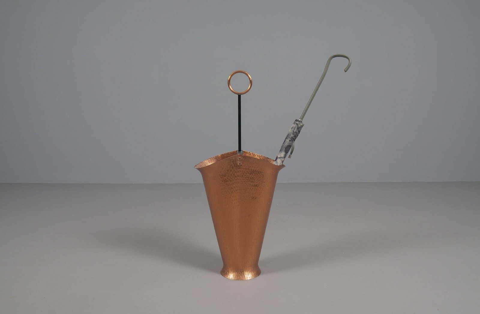 Handmade Umbrella Stand In Copper And Brass, 1960s, Austria photo 807.0