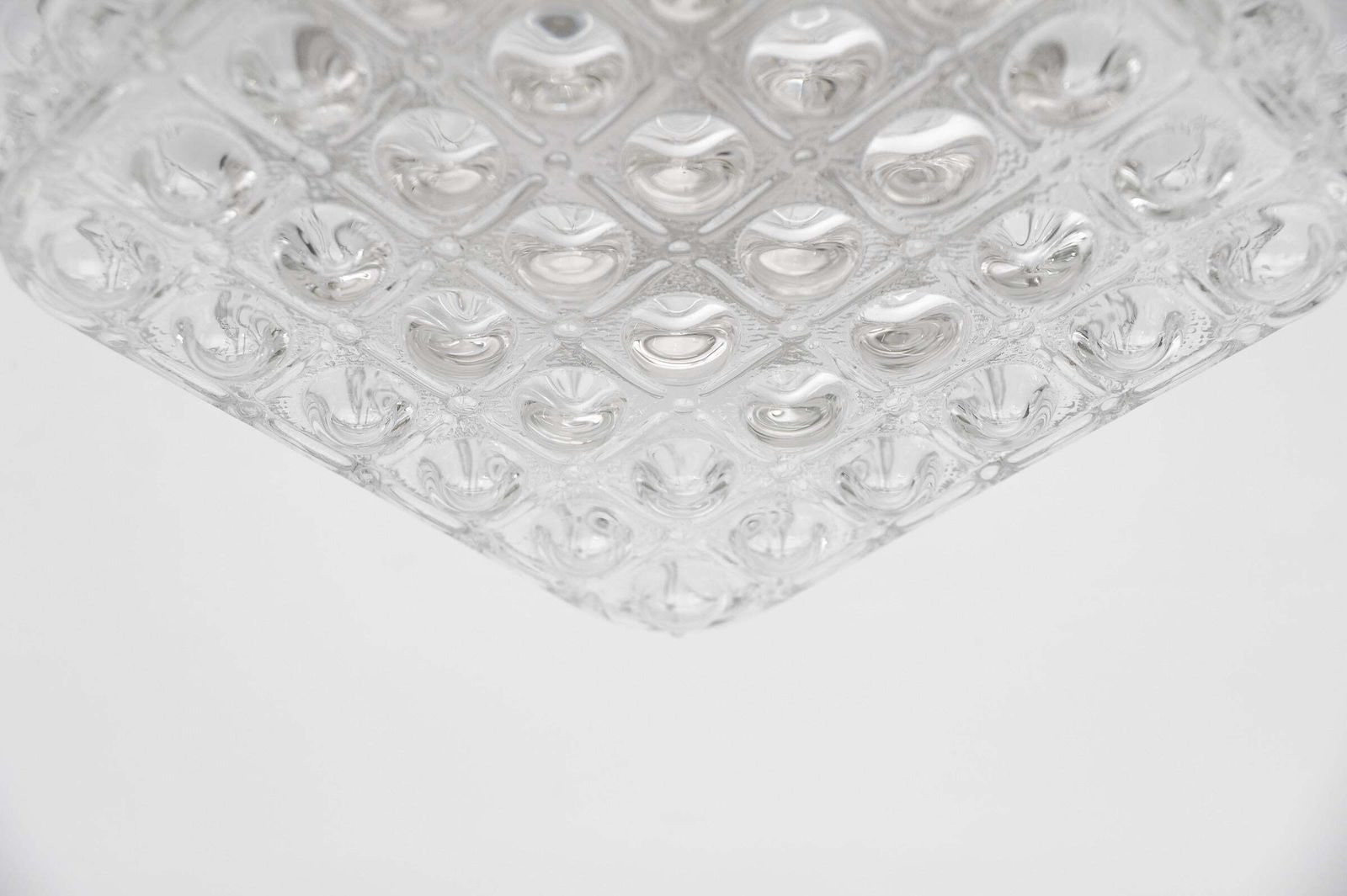 Lighting 1 Of 3 Clear Bubble Glass Flush Mount Lamp By Helena Tynell, Germany 1960s photo