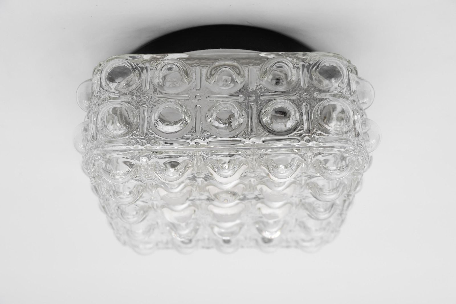 1 Of 2 Clear Bubble Glass Flush Mount Lamp By Helena Tynell, Germany 1960s photo Lighting