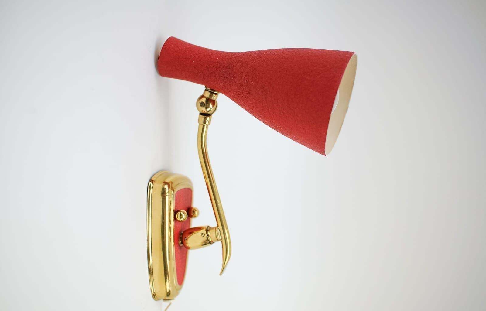 Pair Of Swivel Mid Century Modern Wall Lamps, 1950s Italy photo buy