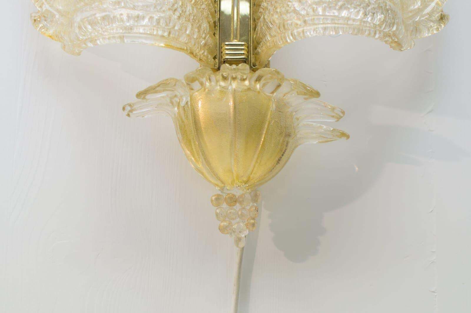 photo for sale Rare And Wonderful Wall Light By Barovier & Toso, 1950s, Italy