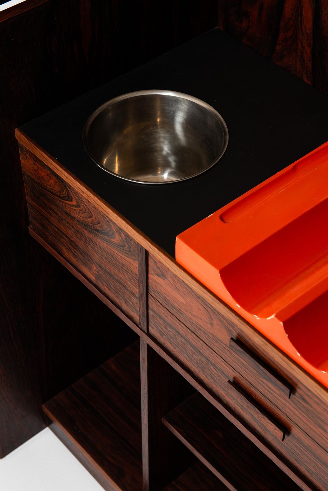 Expanding Captain's Bar In Rosewood Produced By Dyrlund In Denmark photo Furniture