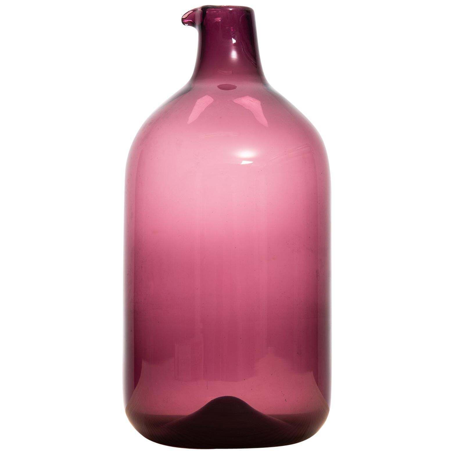 Timo Sarpaneva Glass Vase Model Pullo Produced By Iittala In Finland