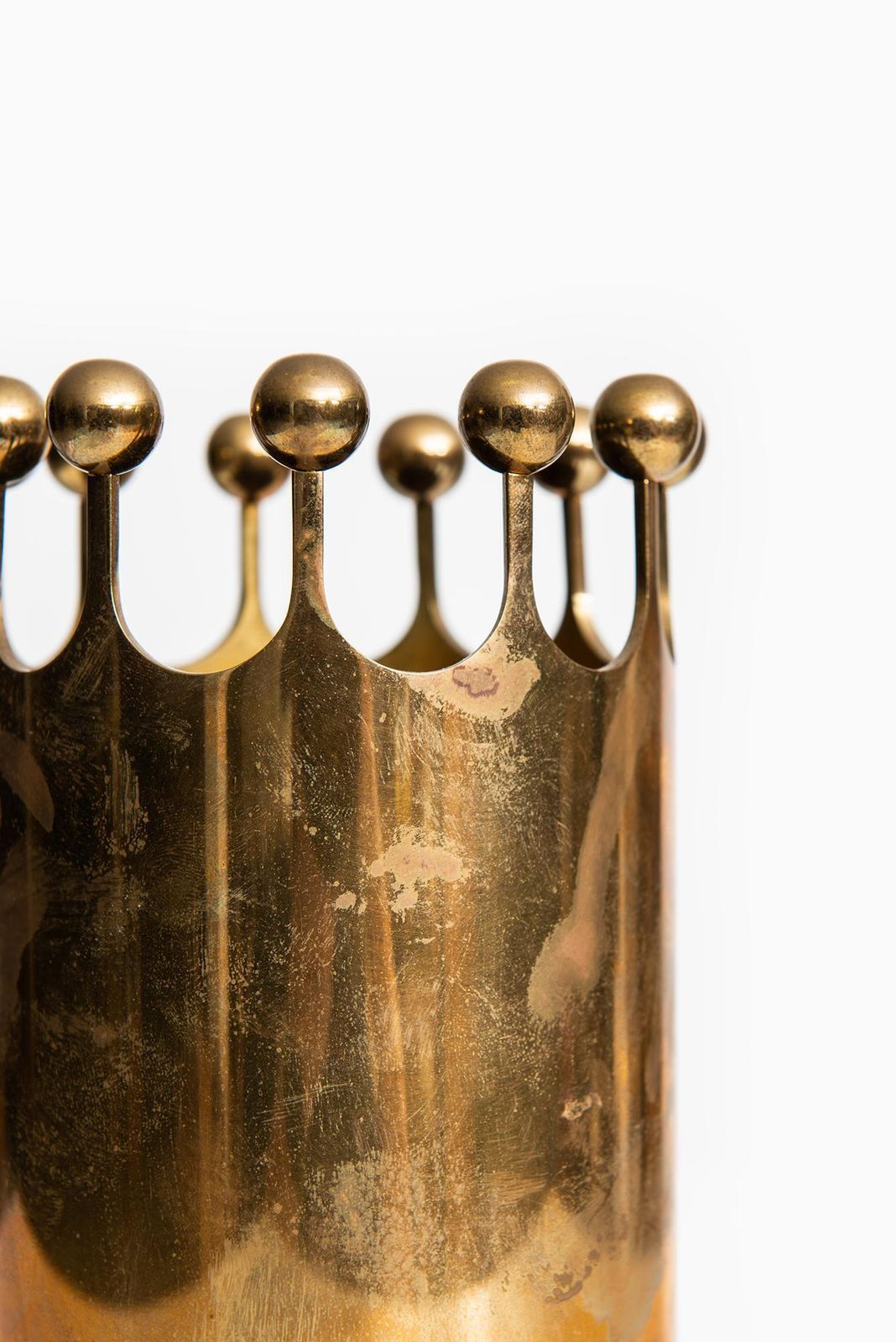 Pierre Forsell Vase In Brass By Skultuna In Sweden photo Home Decor