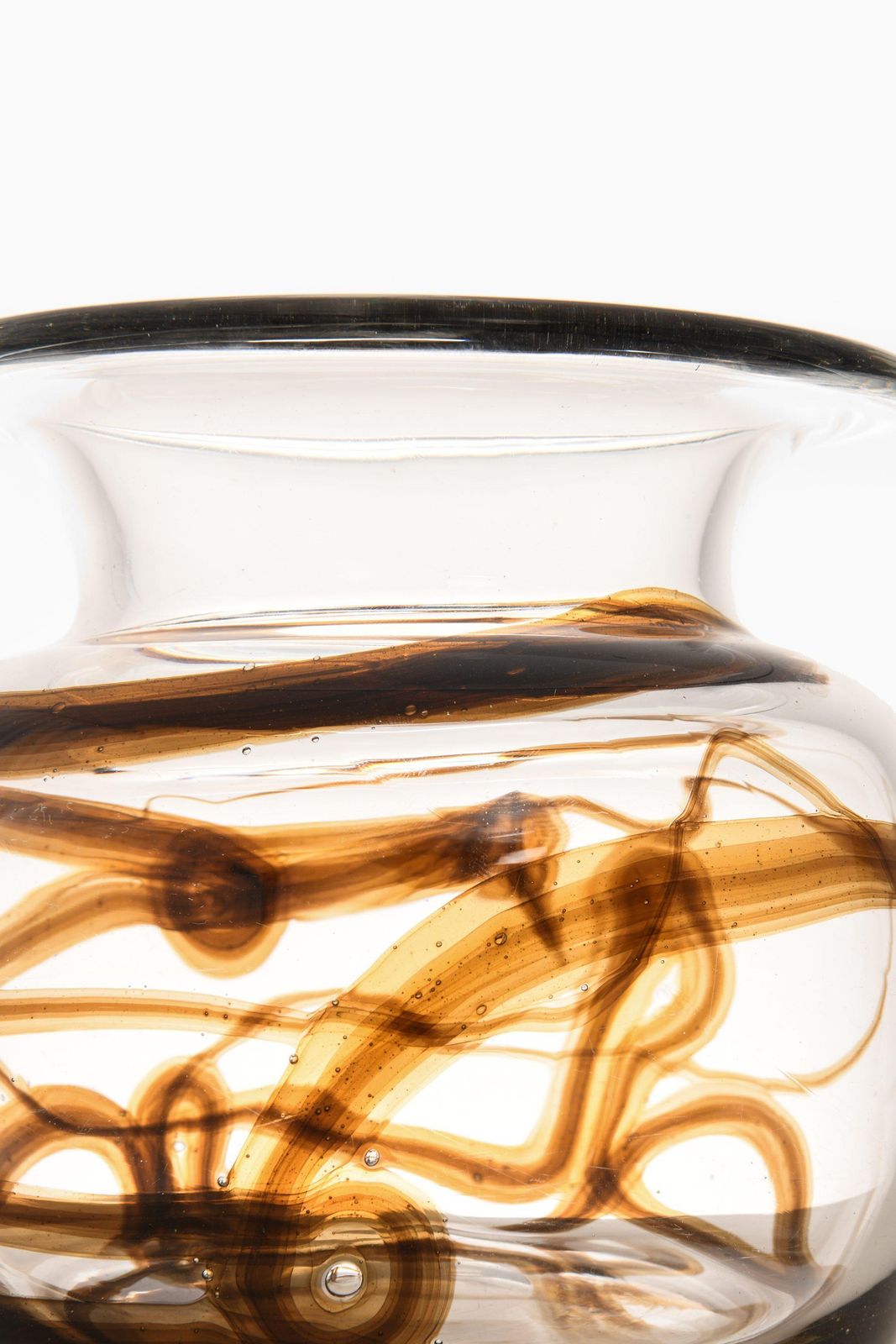 ‘Tundra’ Glass Vase By Michael Bang, 1970's photo for sale