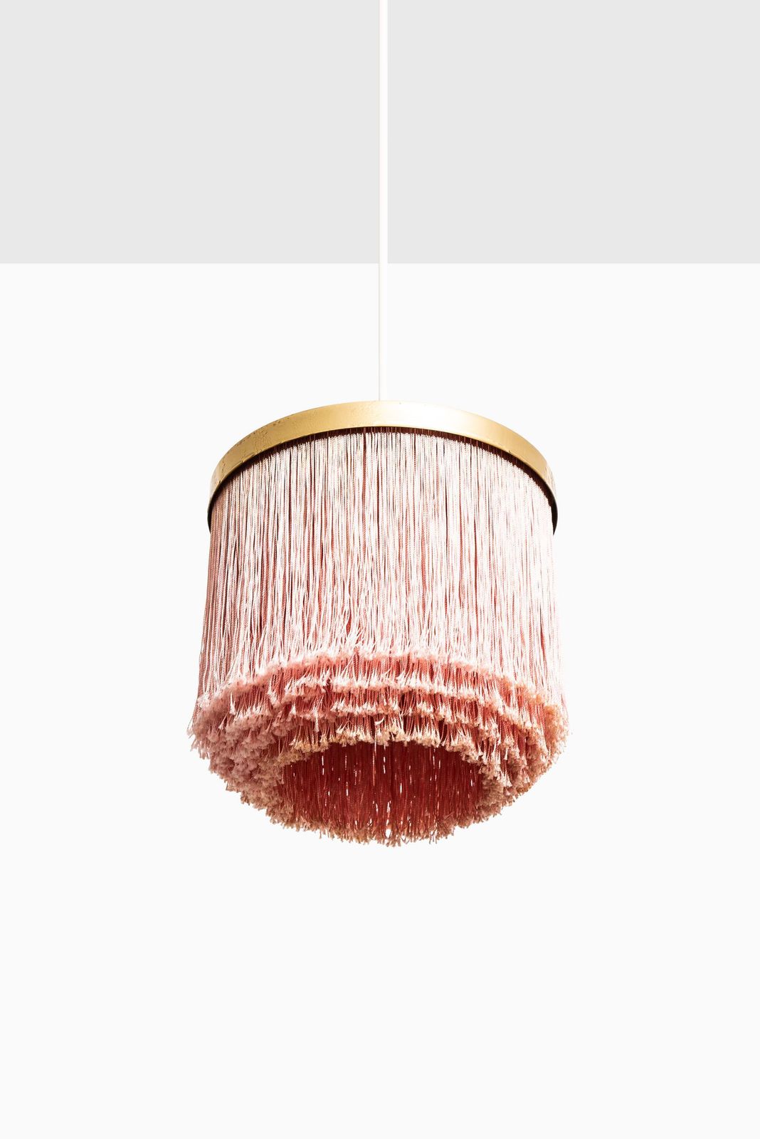 Hans Agne Jakobsson Ceiling Lamps Model T 605 In Brass And Silk Fringes photo furniture