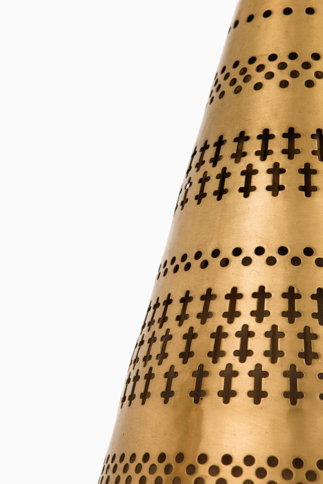 Ceiling Lamp In Brass And Fabric By Hans Bergström, 1940’s photo for sale
