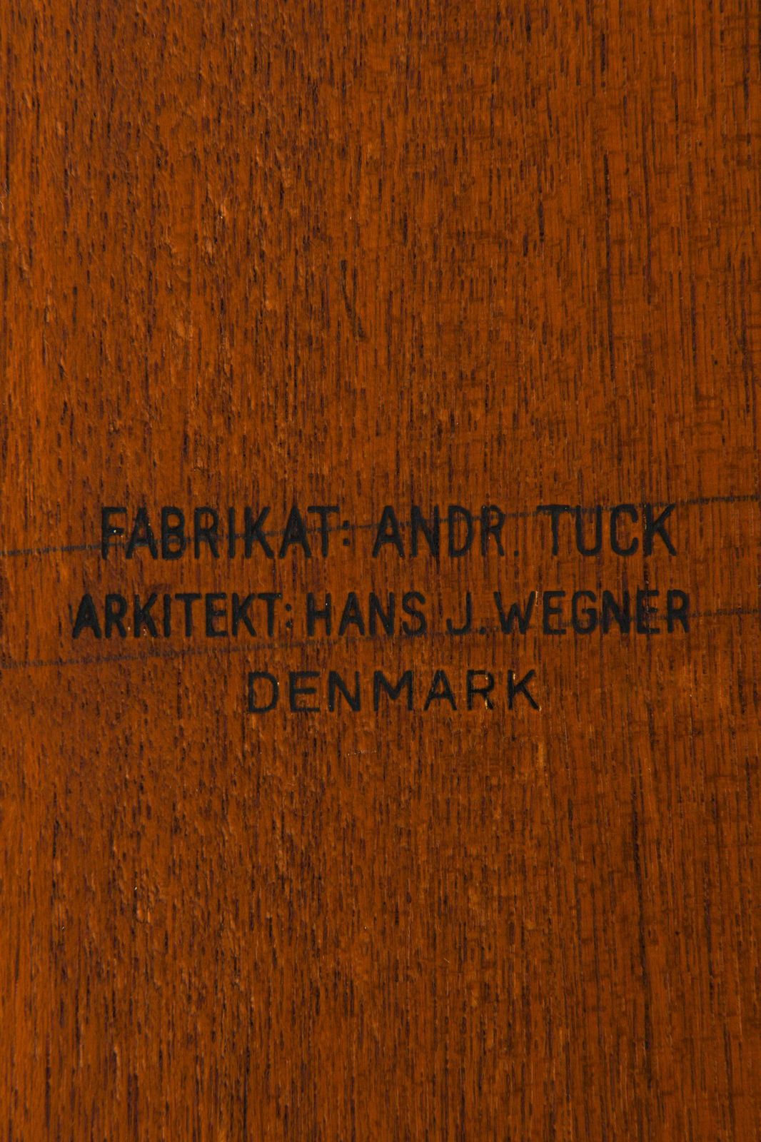 photo for sale Desk In Teak, Oak And Brass By Hans Wegner, 1950's